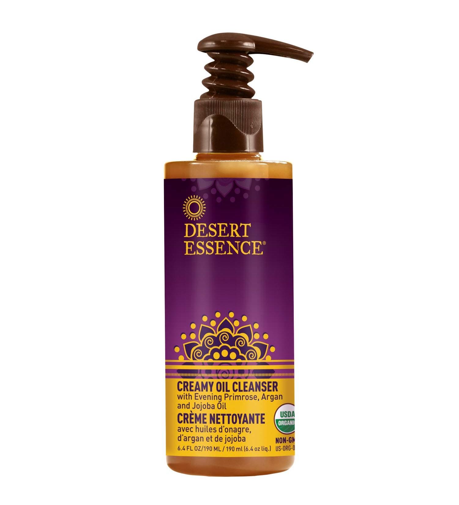 Desert Essence Creamy Oil Cleanser 6.4 oz | Pure Oil-Based Makeup Remover | Evening Primrose, Argan & Jojoba Oils | Nourishing for All Skin Types - Buy Online on GoSupps.com