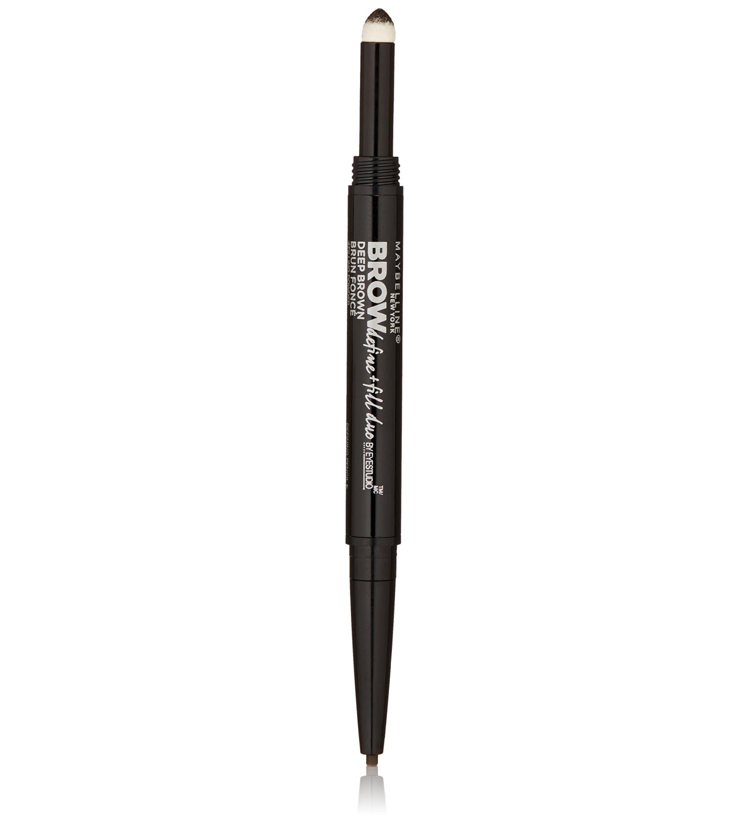 Maybelline Eye Studio Brow Define + Fill Duo 260 Deep Brown 0.017 oz (500 mg)