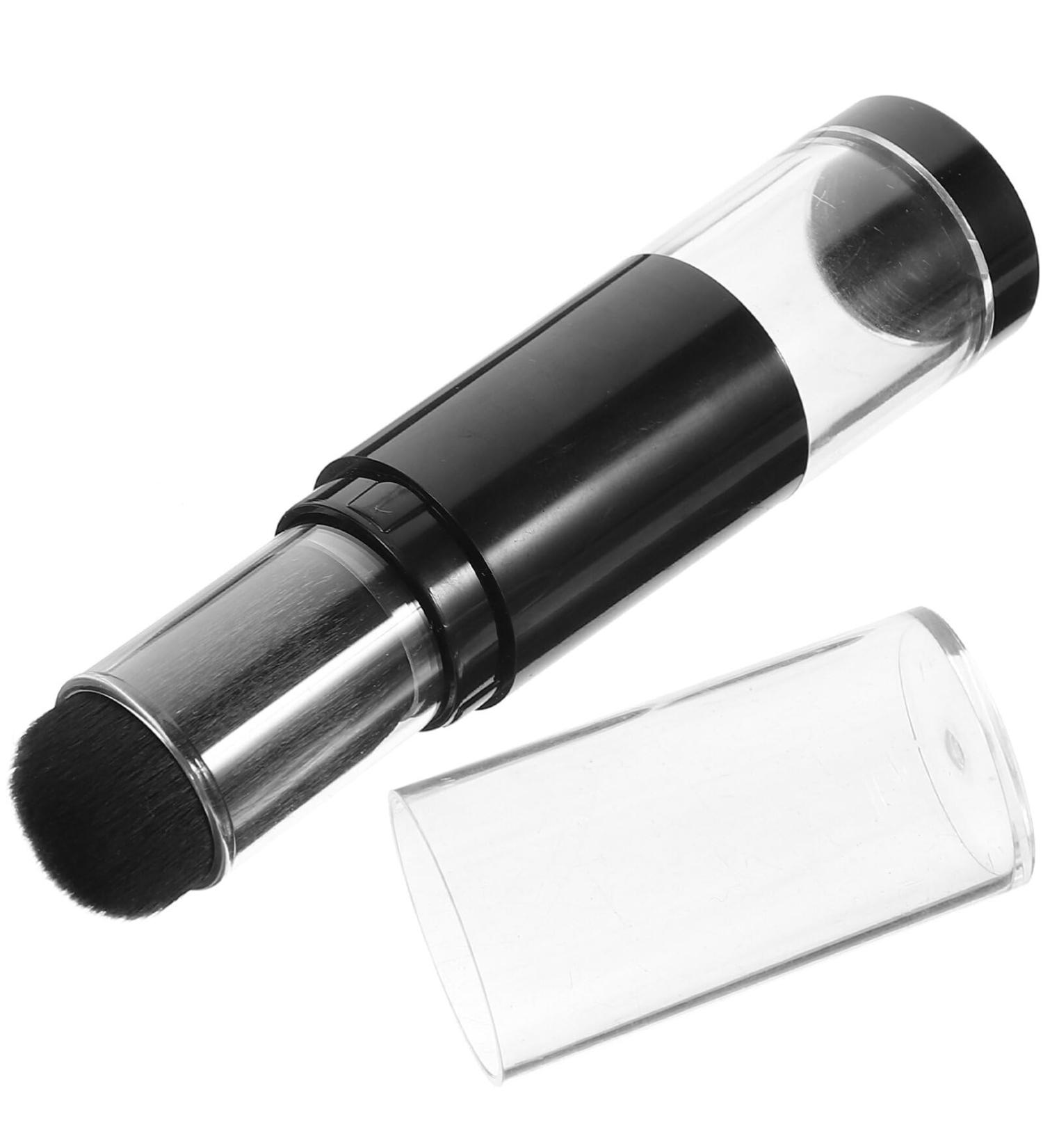 STOBOK Face Powder Brush Retractable Makeup Brush Creative Portable Brush with Refillable Loose Powder Container Jar for Highlight Contour Foundation Blush Loose Powder Brush - Buy Online on GoSupps.com