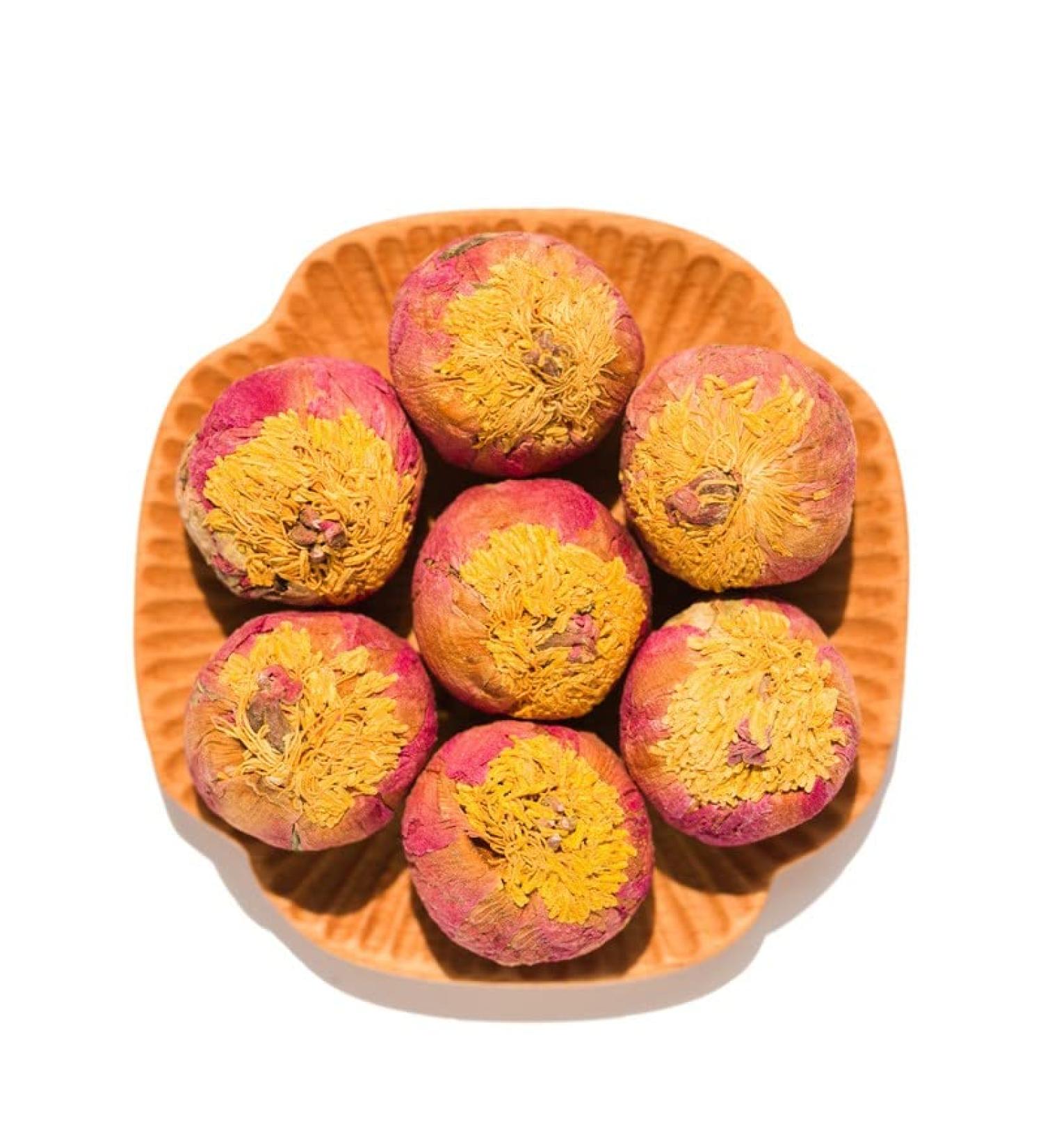 Add Fruits Infusion Peony Flower Balls Flowered Herbal Tea 100% Vegetable - Buy Online on GoSupps.com