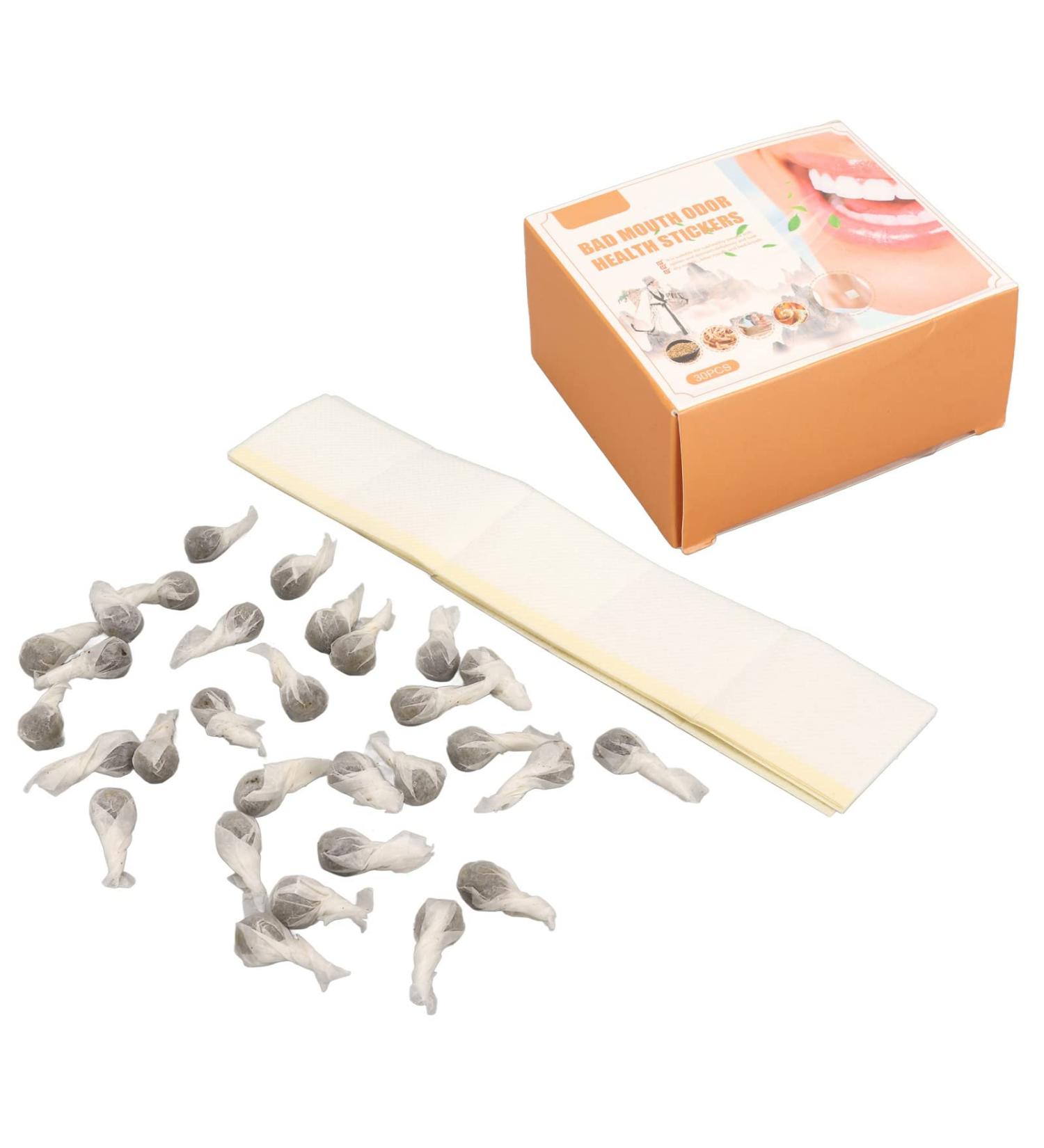 MOUMOUTEN 60pcs Mouth Clear Navel Paste - Natural Mugwort Belly Stickers for Fresh Breath & Oral Care - Buy Online on GoSupps.com