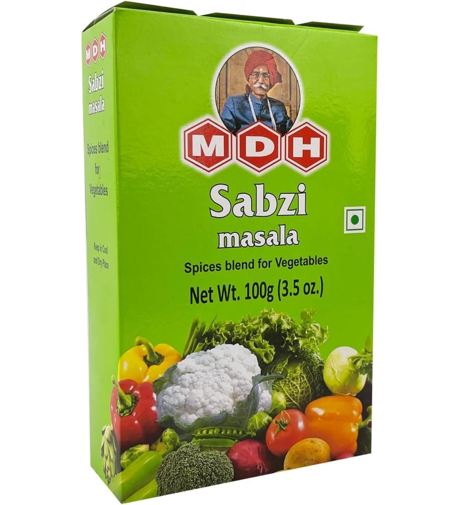 MDH Sabji Masala 100g - Authentic Indian Spice Blend for Delicious Vegetable Curries - Buy Online on GoSupps.com