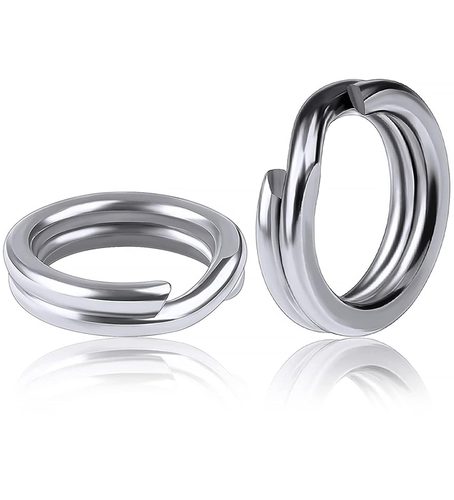 SEAOWL Stainless Steel Split Rings 7.5mm-120pcs | Heavy Duty Saltwater Fishing Lure Connector - Buy Online on GoSupps.com