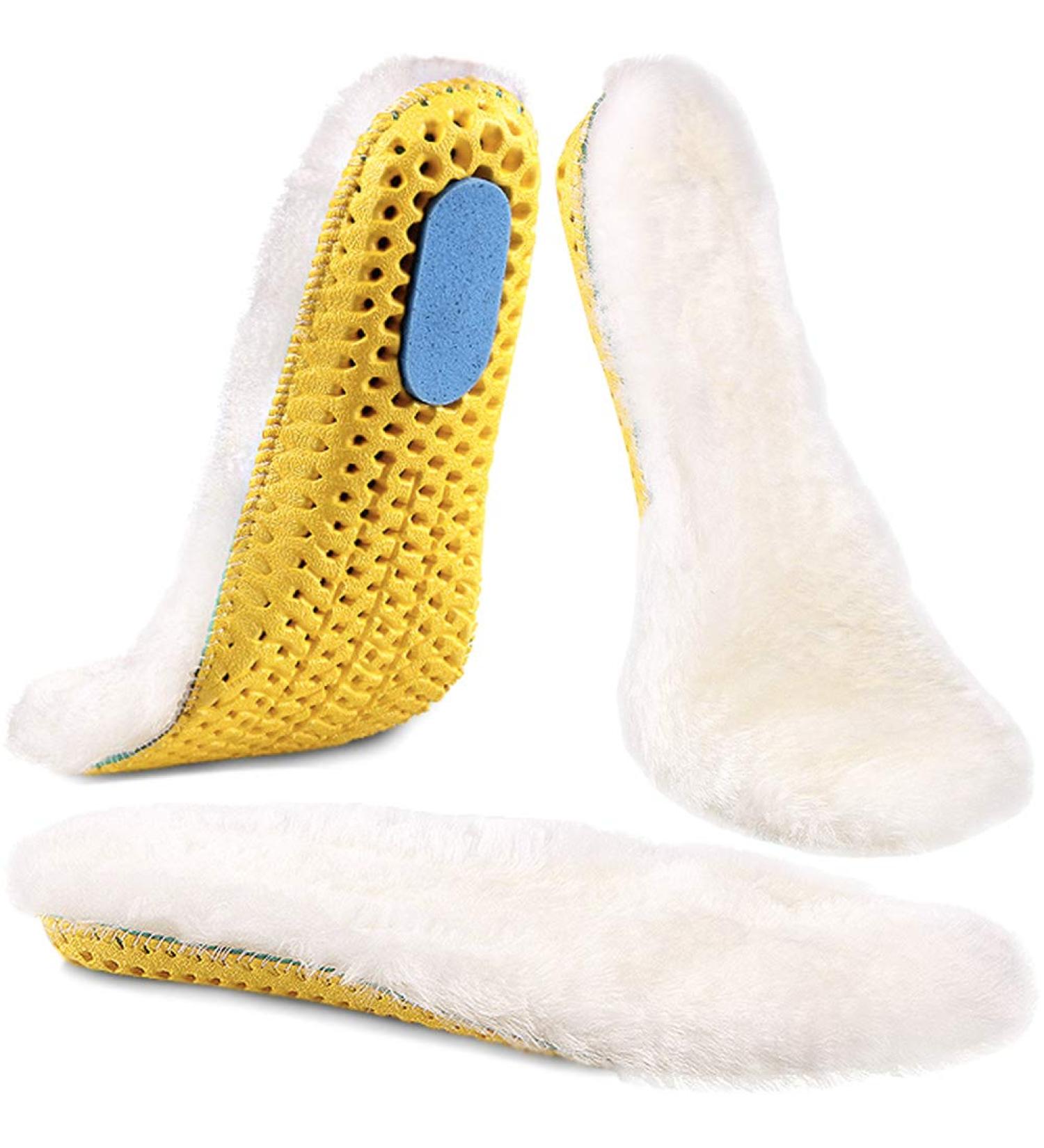 Ailaka Sheepskin Sport Wool Insoles - Premium Thick Fur Fleece Inserts for Shoes - 1 Pair - Buy Online on GoSupps.com