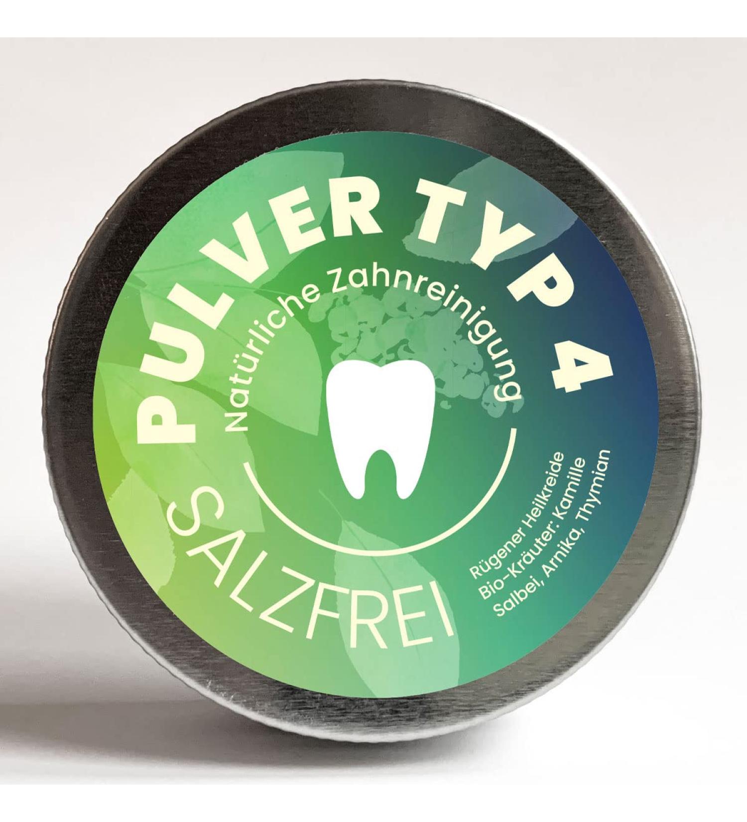 SCHETTLER's Powder Type 4 - Salt-Free Natural Dental Care | 20g Screw-Top Tin | International Shipping Available - Buy Online on GoSupps.com