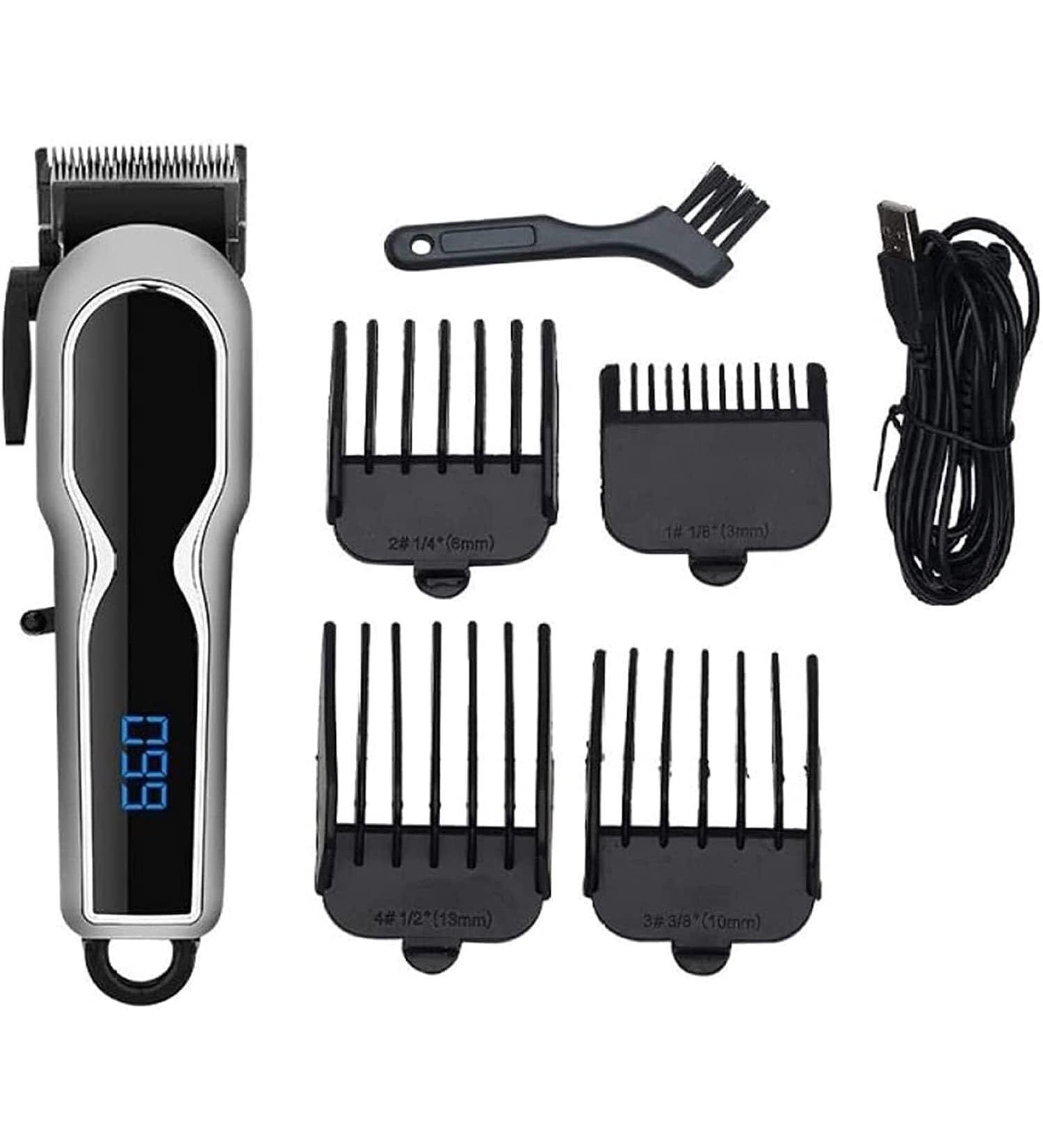 Pro Hair Clipper Mens Hair Clippers Professional Cordless Hair Beard Trimmer Haircut Grooming Kit Rechargeable - Buy Online on GoSupps.com