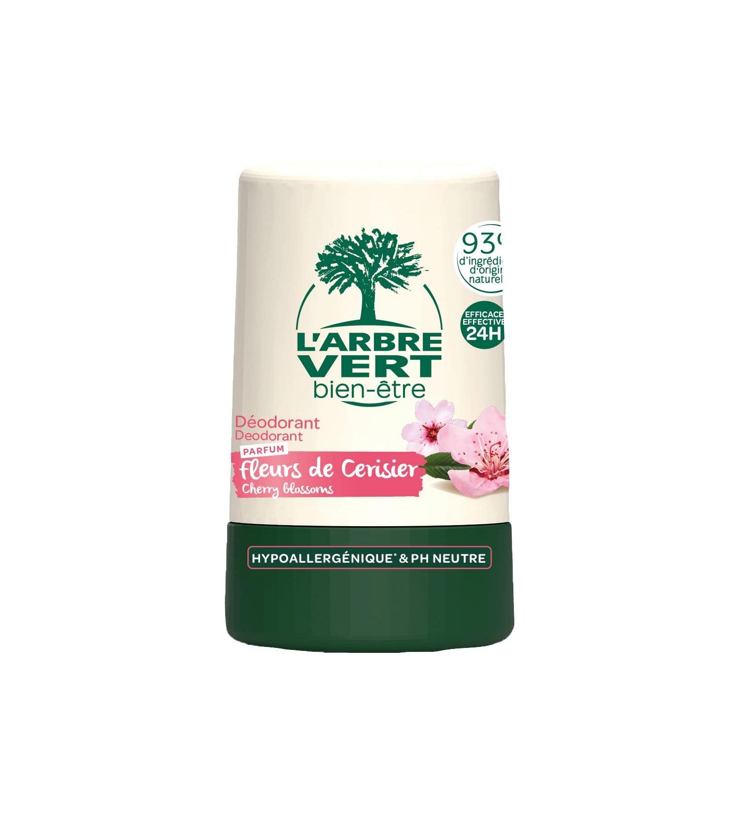 L'ARBRE VERT Cherry Blossom Roll-on Deodorant - 50 ml