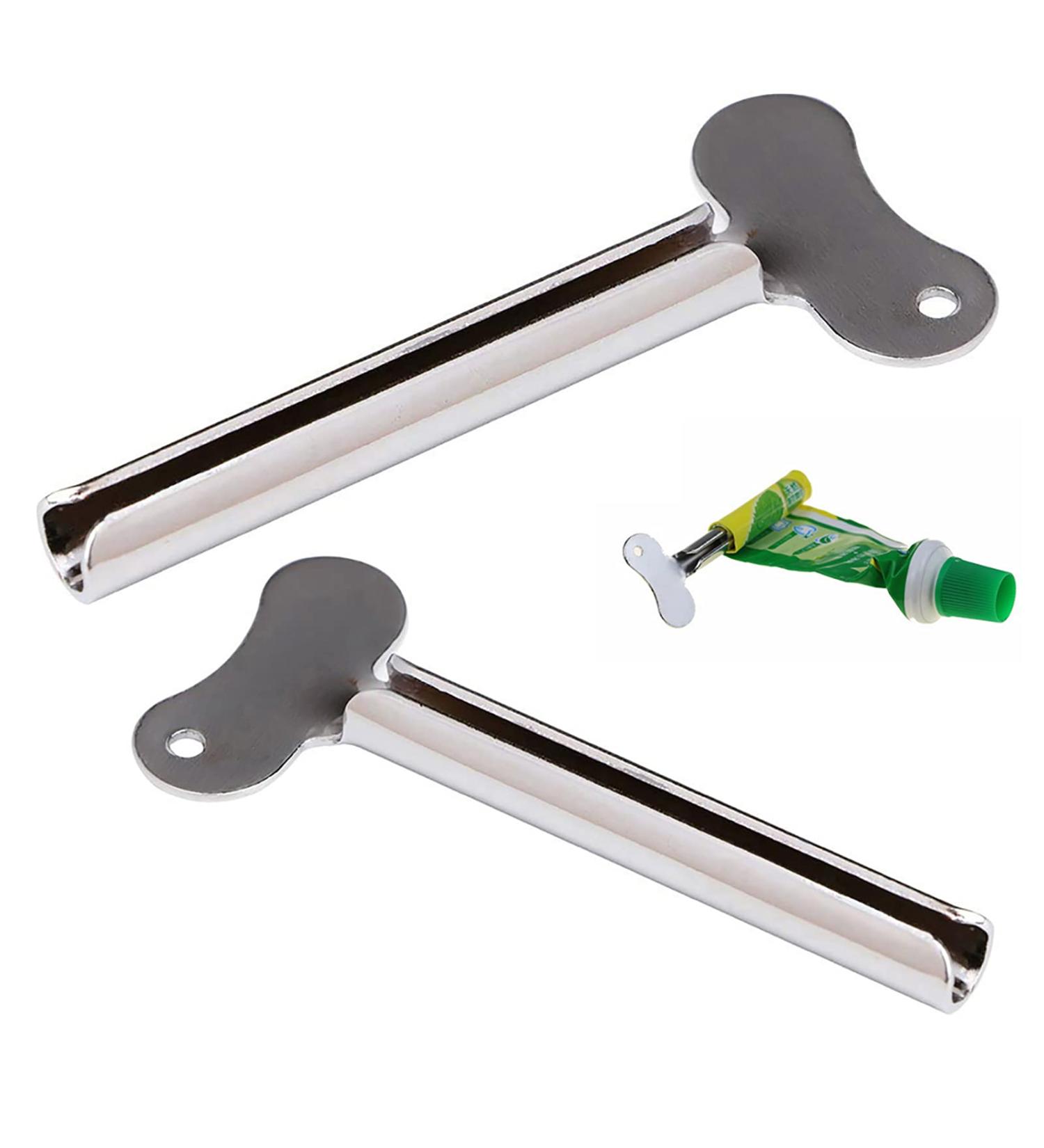 Stainless Metal Toothpaste Squeezer 3-Pack for Bathroom & Cosmetic Tubes - Buy Online on GoSupps.com