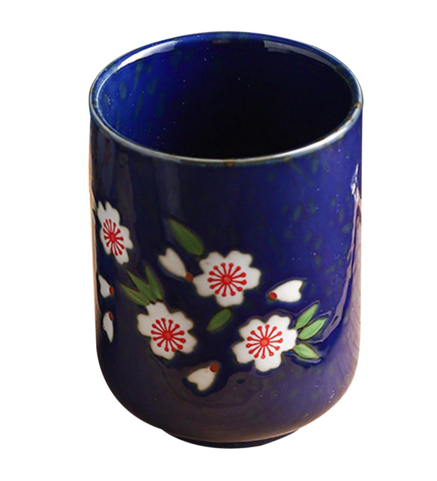 Zerodeko Ceramic Teacup Water Glasses Drinking Glasses Ceramic Tea Cups Ochoko Cups Water Cup Mini Hand Cup As Shown 1 7.5X7.5X10.3CM - Buy Online on GoSupps.com