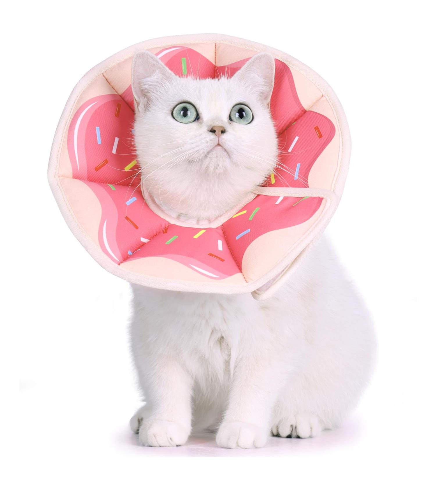 Supet Rewrise Adjustable Neck Rope Cat Collar - Recovery Cone for Cats After Surgery & Injuries (M: 21.5-30.5cm) - International Shipping Available - Buy Online on GoSupps.com