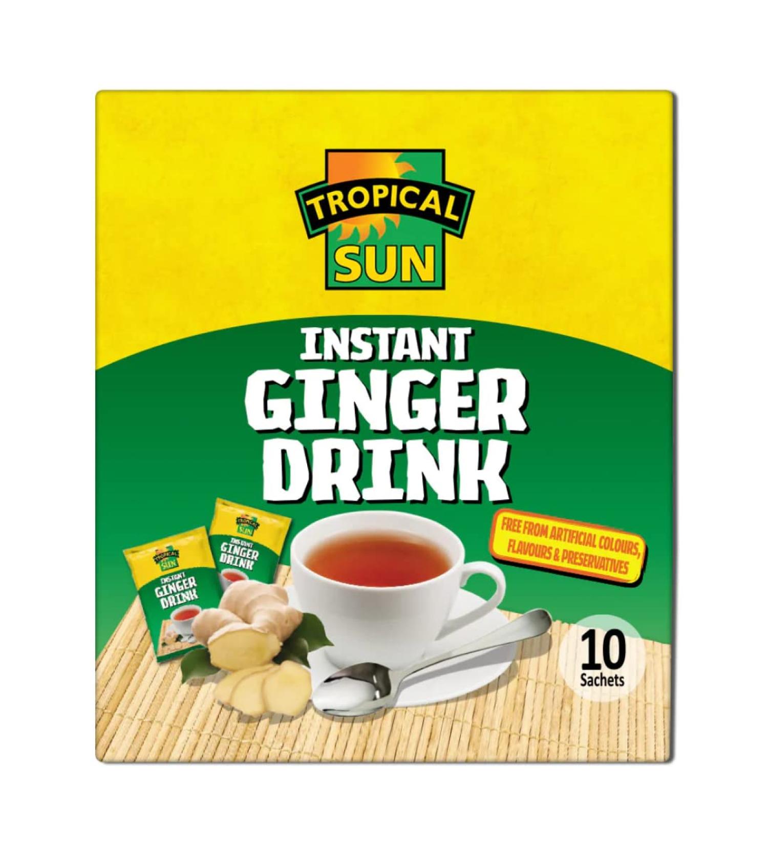 Tropical Sun Instant Ginger Box 30 x 10 x 18g