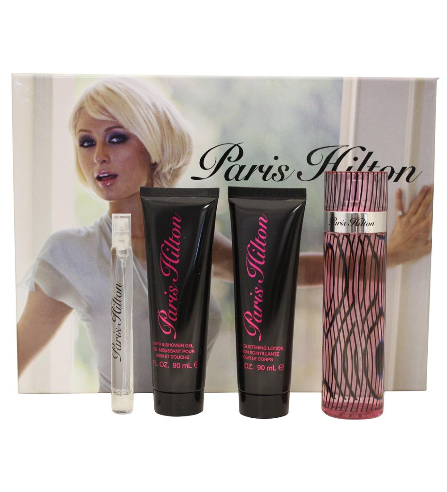 Paris Hilton Gift Set for Women (Eau de Parfum Spray 3.4 Ounce Eau de Parfum Spray 1 Ounce Lotion Bath and Shower Gel) 1 Fl Oz (Pack of 1)