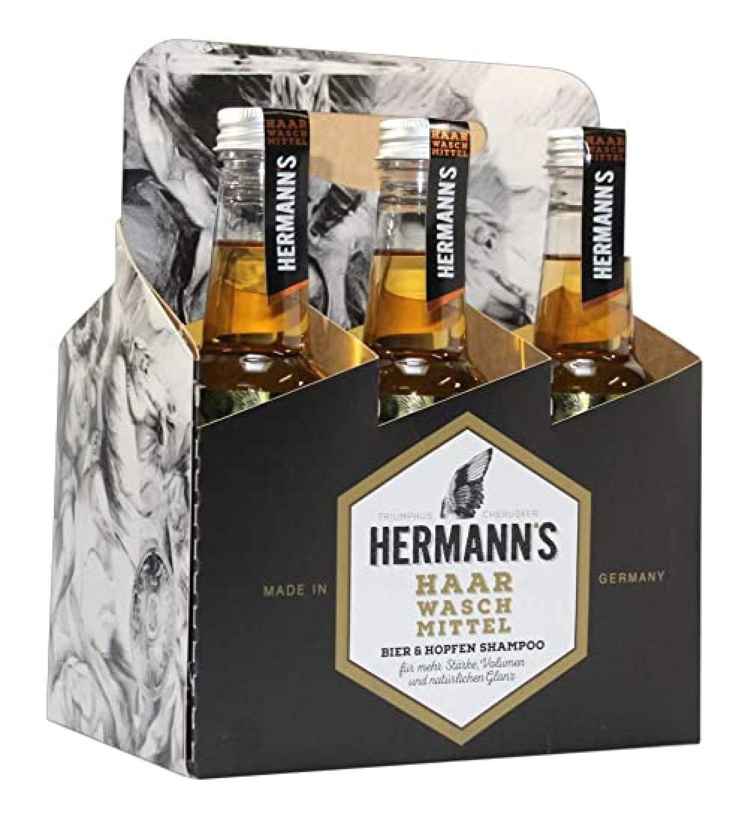 Justus System Haarkosmetik Hermanns Beer & Hops Shampoo Sixpack