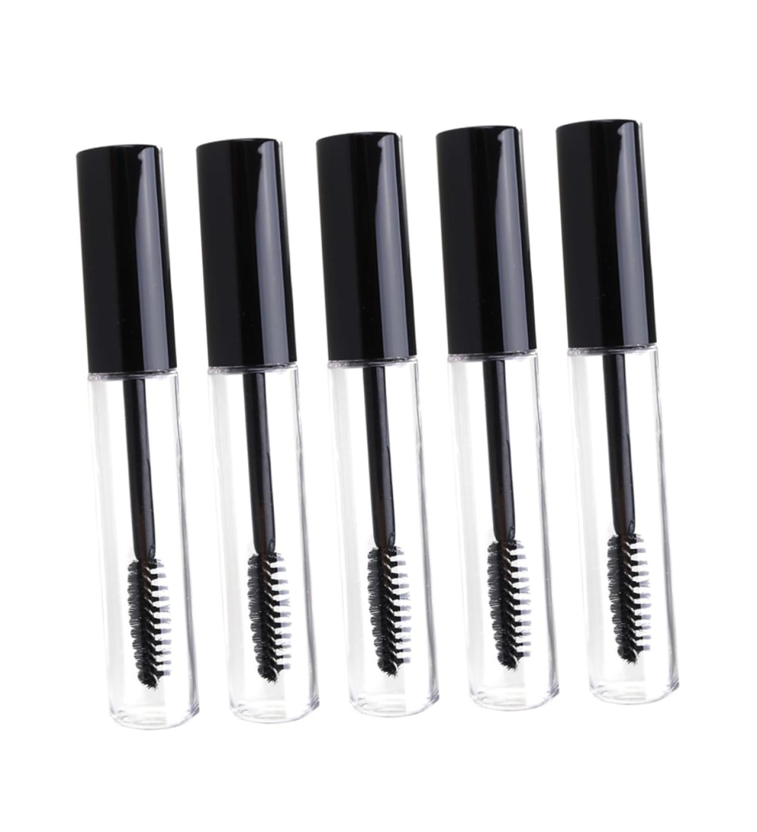 WOONEKY 5pcs Eyelash Cream Bottle Empty Mascara Tube Empty Eyelashes Bottle Eyelash Brush Tube Black - Buy Online on GoSupps.com