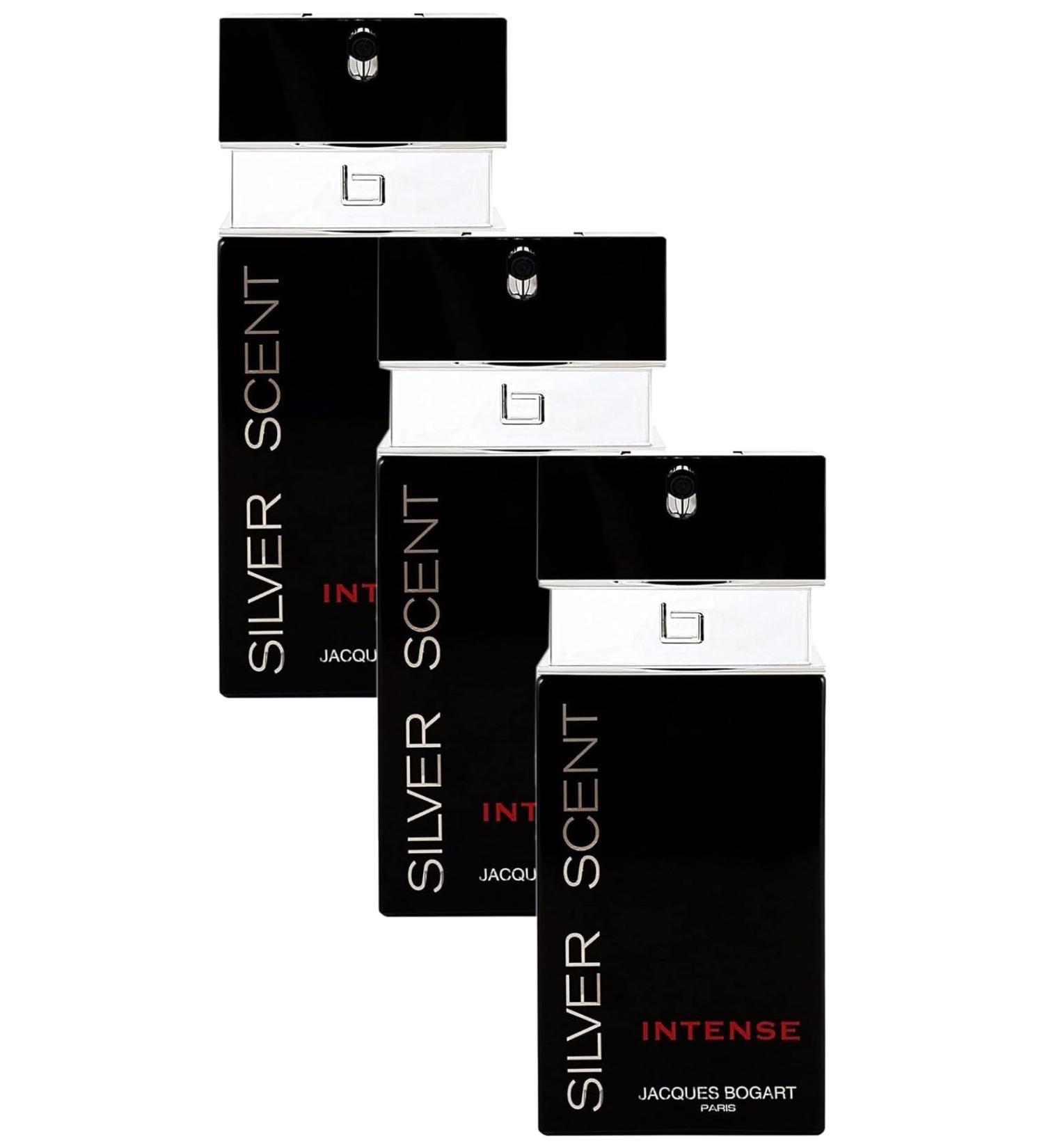 Jacques Bogart Silver Scent Intense Men Eau De Toilette Spray 3.33 Ounce (Pack of 3) - Buy Online on GoSupps.com
