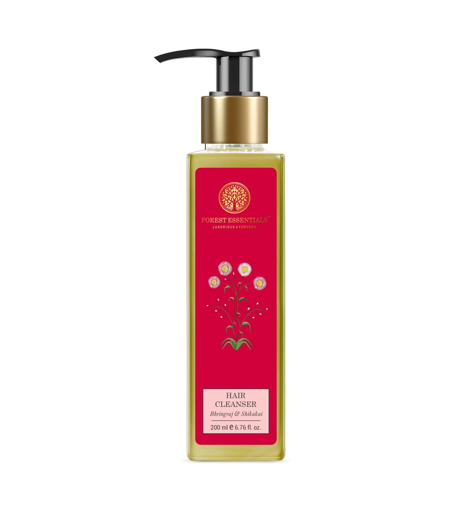 Buy Forest Essentials Hair Cleanser Bhringraj & Shikakai 200ml Natural Hair Care for Healthy Scalp | International Shipping - Buy Online on GoSupps.com