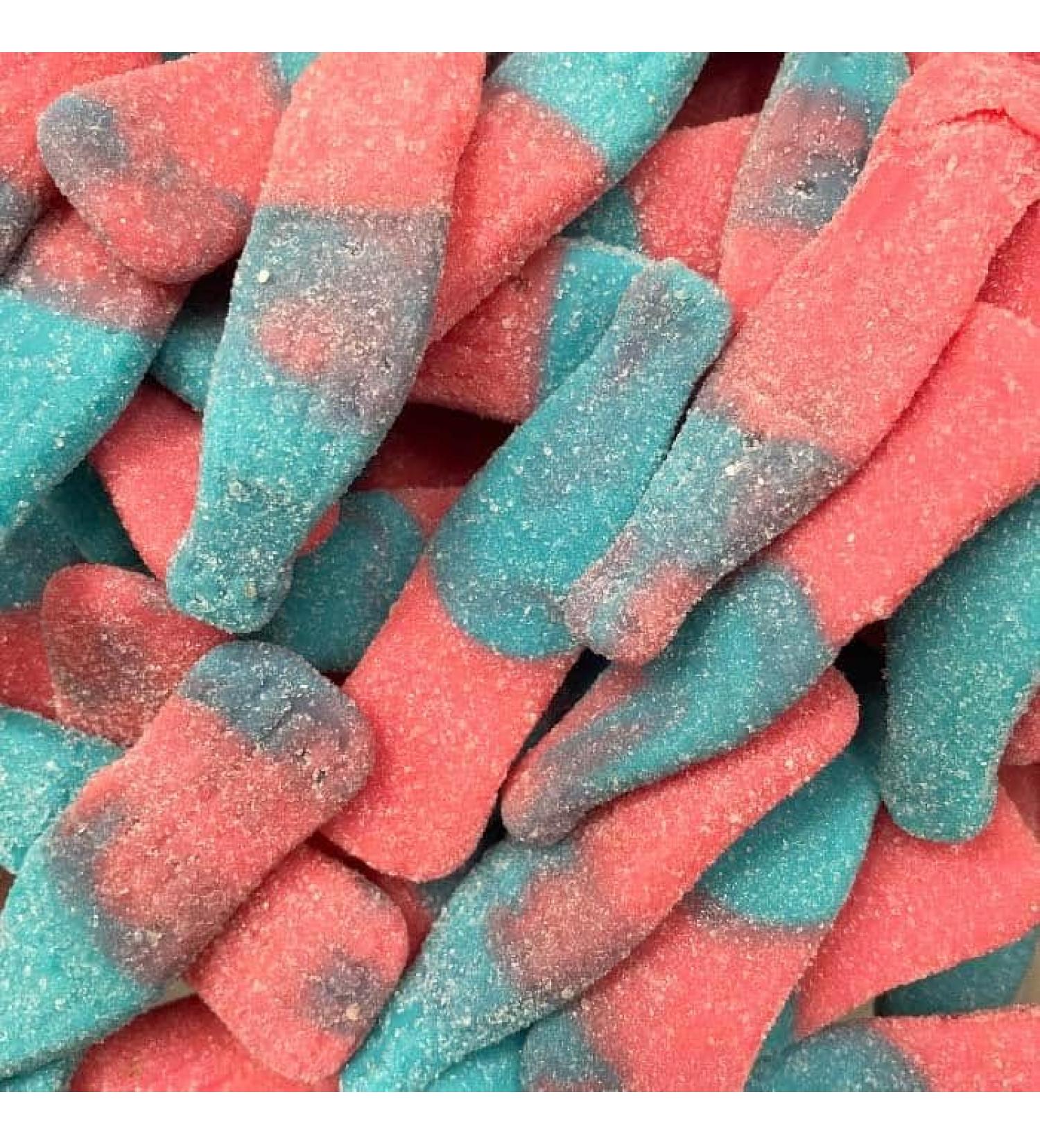 Jumbo Fizzy Blue Bubblegum Bottles Sweets HALAL (200g) 1 Count (Pack of 1) - Buy Online on GoSupps.com