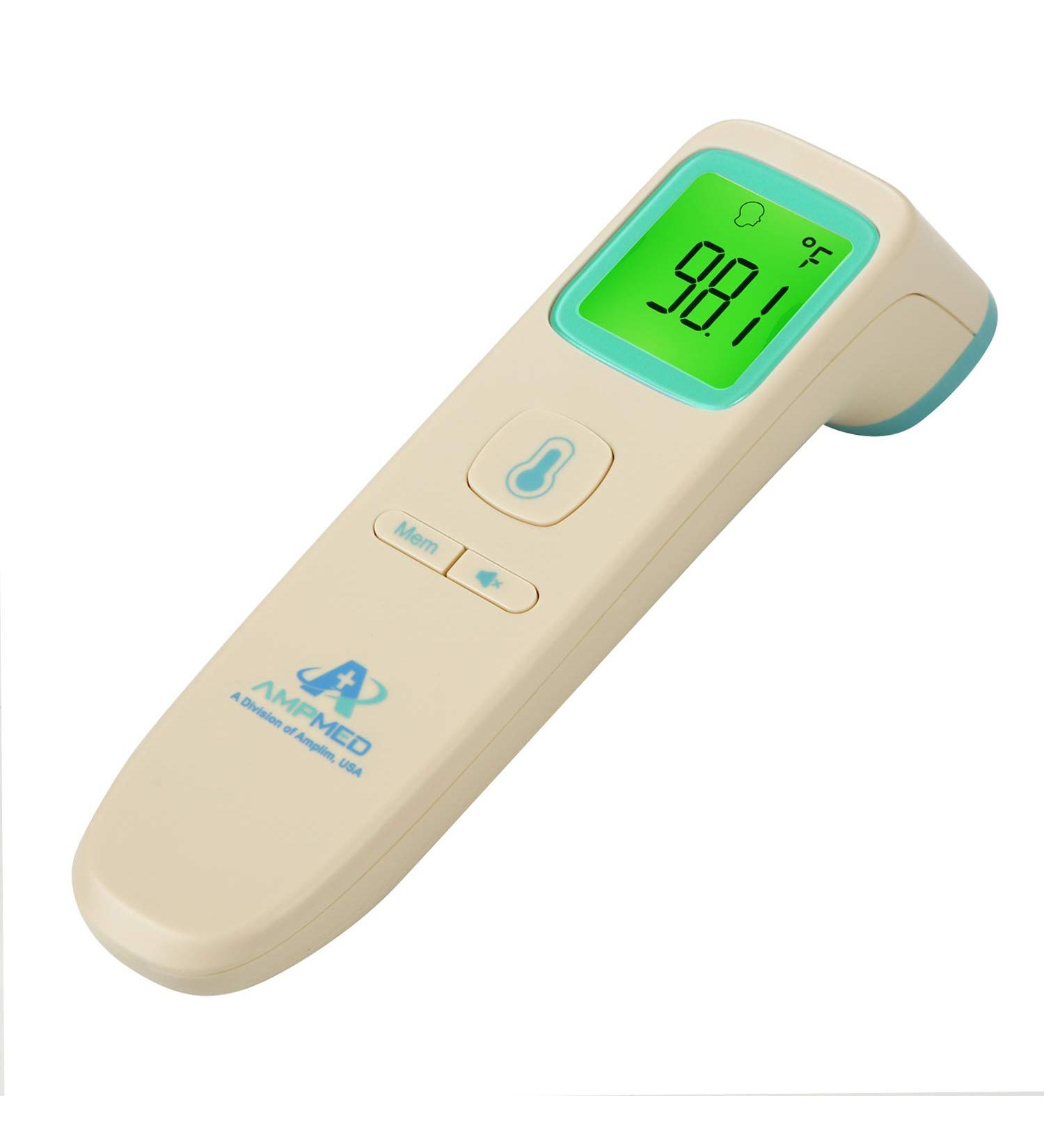 Amplim Non-Contact Digital Thermometer - Medical Grade Touchless for Adults, Children & Babies - Buy Online on GoSupps.com