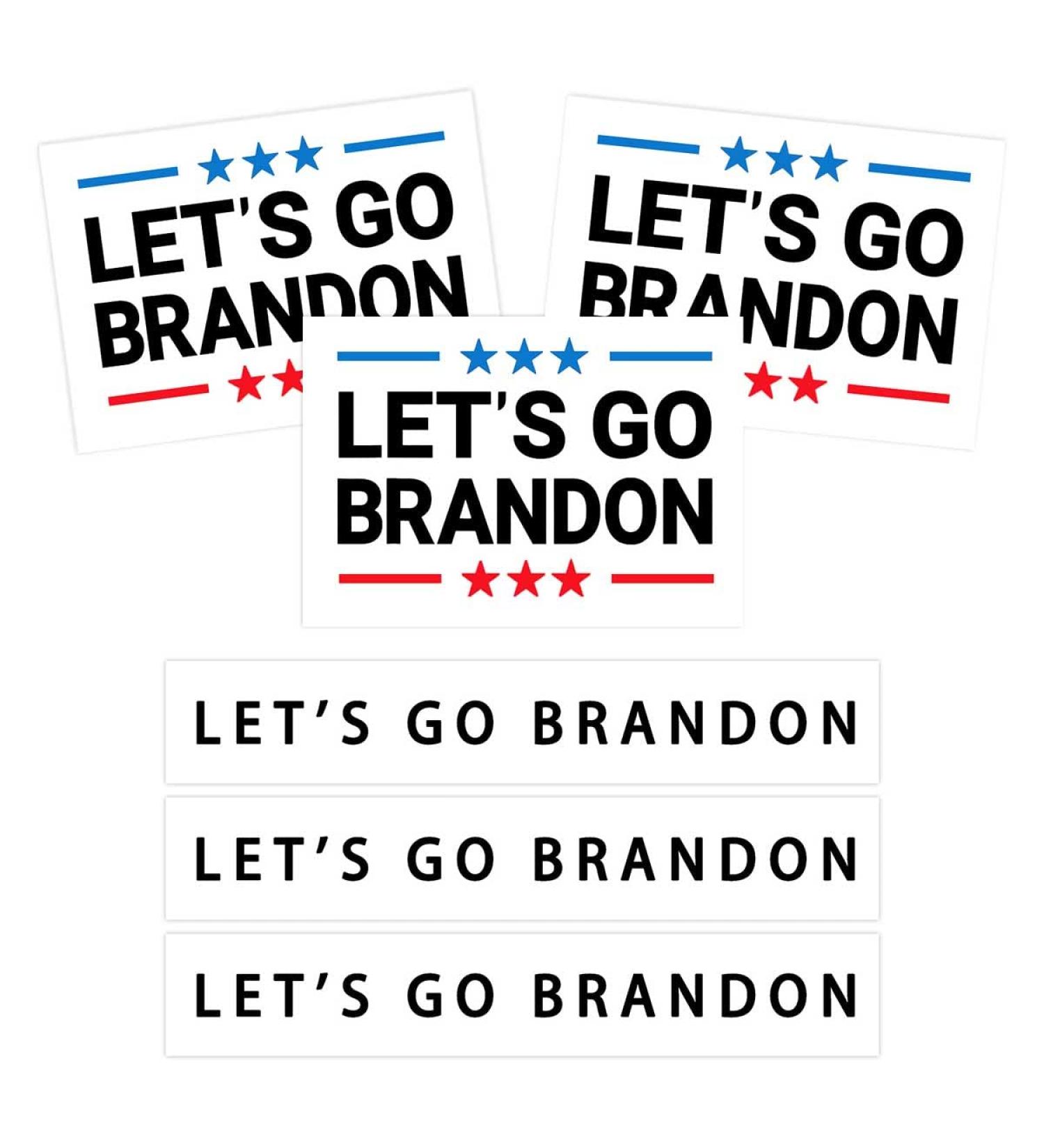 12 Let's Go Brandon Temporary Fake Tattoos Stickers - Black Body Art for Men & Women - Buy Online on GoSupps.com