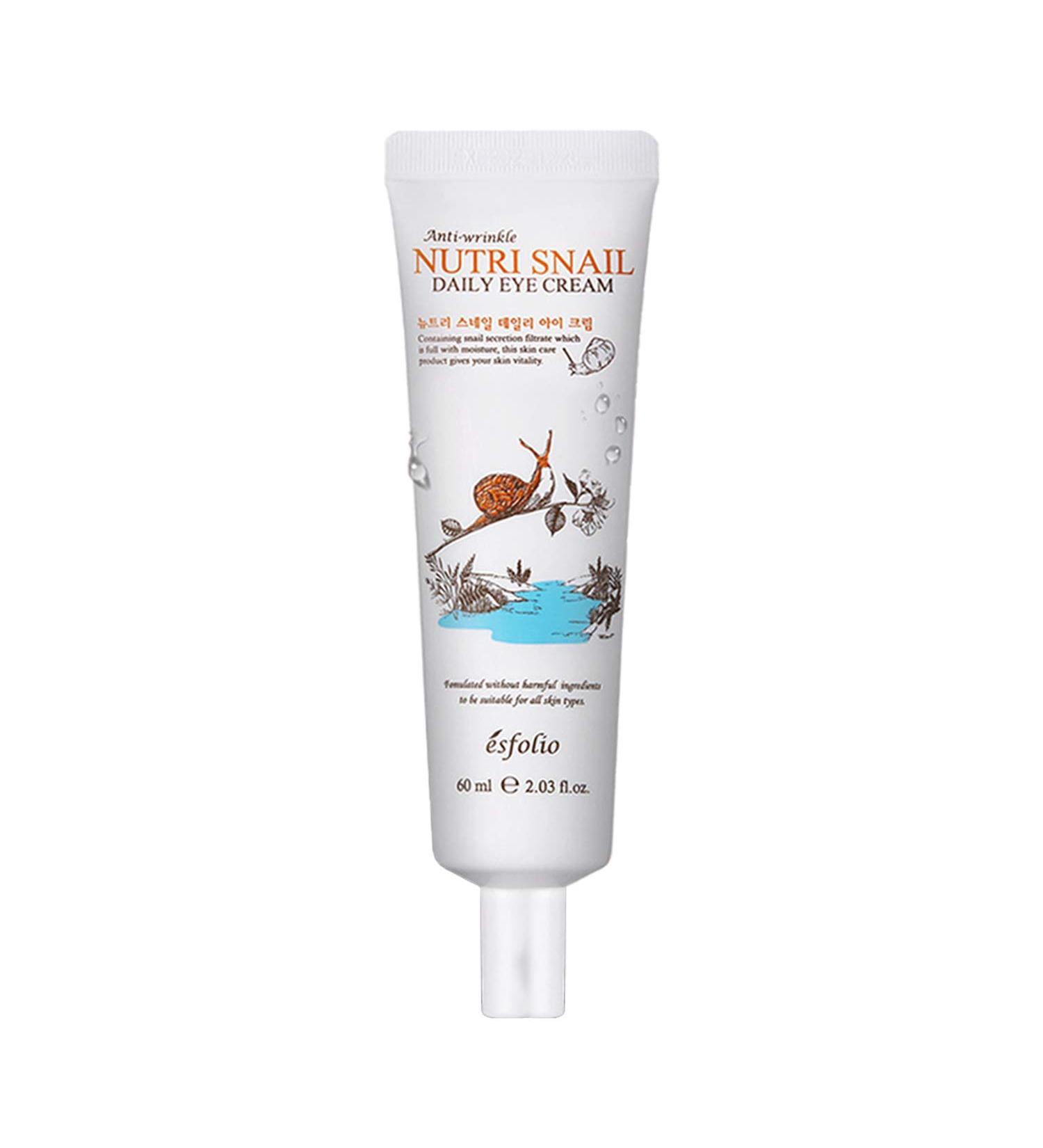 Esfolio Collagen Daily Eye Cream Firming Hydrolyzed Collagen Formula for Under-Eye Care Lightweight Moisturizer with Botanical Extracts Korean Skincare (60 ml / 2.03 fl oz) - Buy Online on GoSupps.com