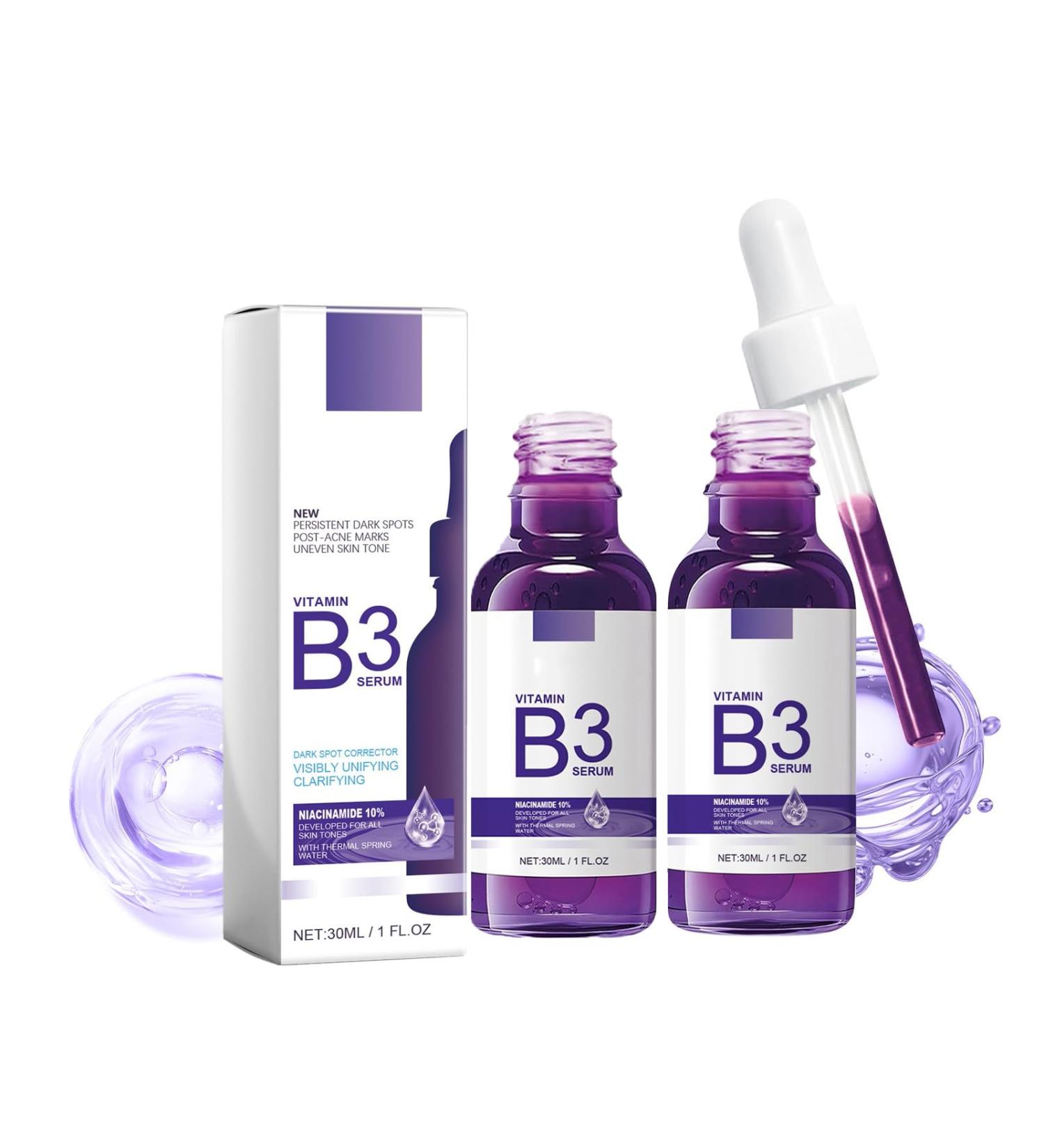  G n rique B3 Vitamin B3 Serum Dark Spot Corrector Niacinamide and Anti-Wrinkle Face Serum Firms & Brightens Complexion 30ml (2PC) - Buy Online on GoSupps.com