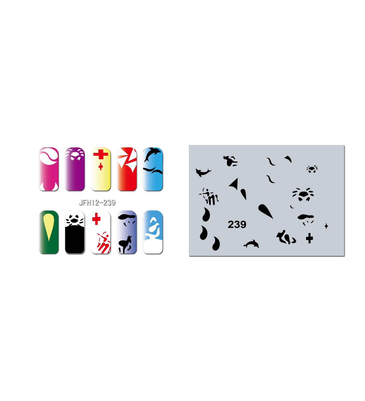 Fingernail stencil (airbrush nail art) Fengda JFH12-239