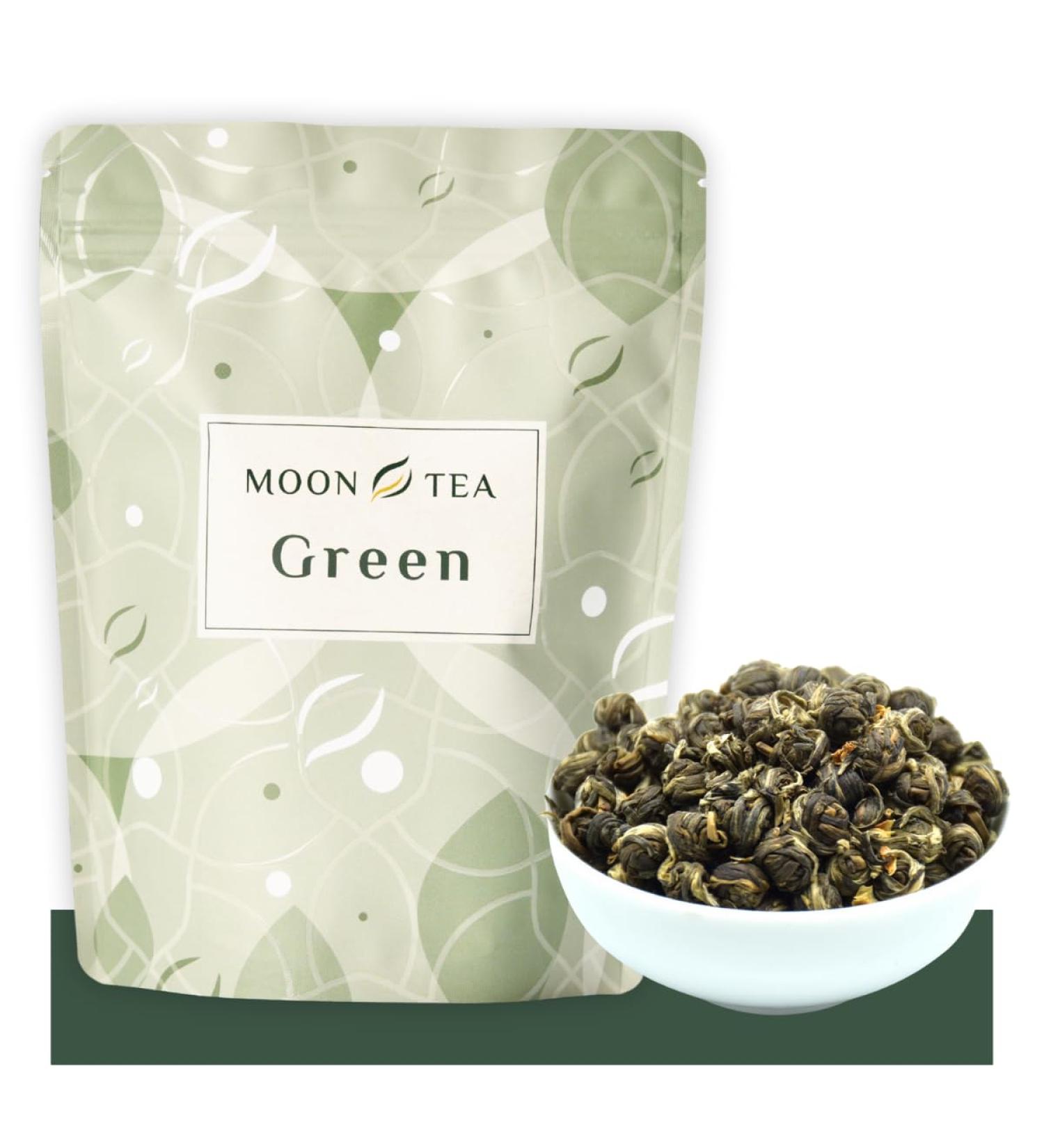  Moontea Jasmine Tea - Loose Jasmine Pearl Tea - Chinese Tea Dragon Pearls Very High Quality - Wellness Infusion (25g) - Buy Online on GoSupps.com