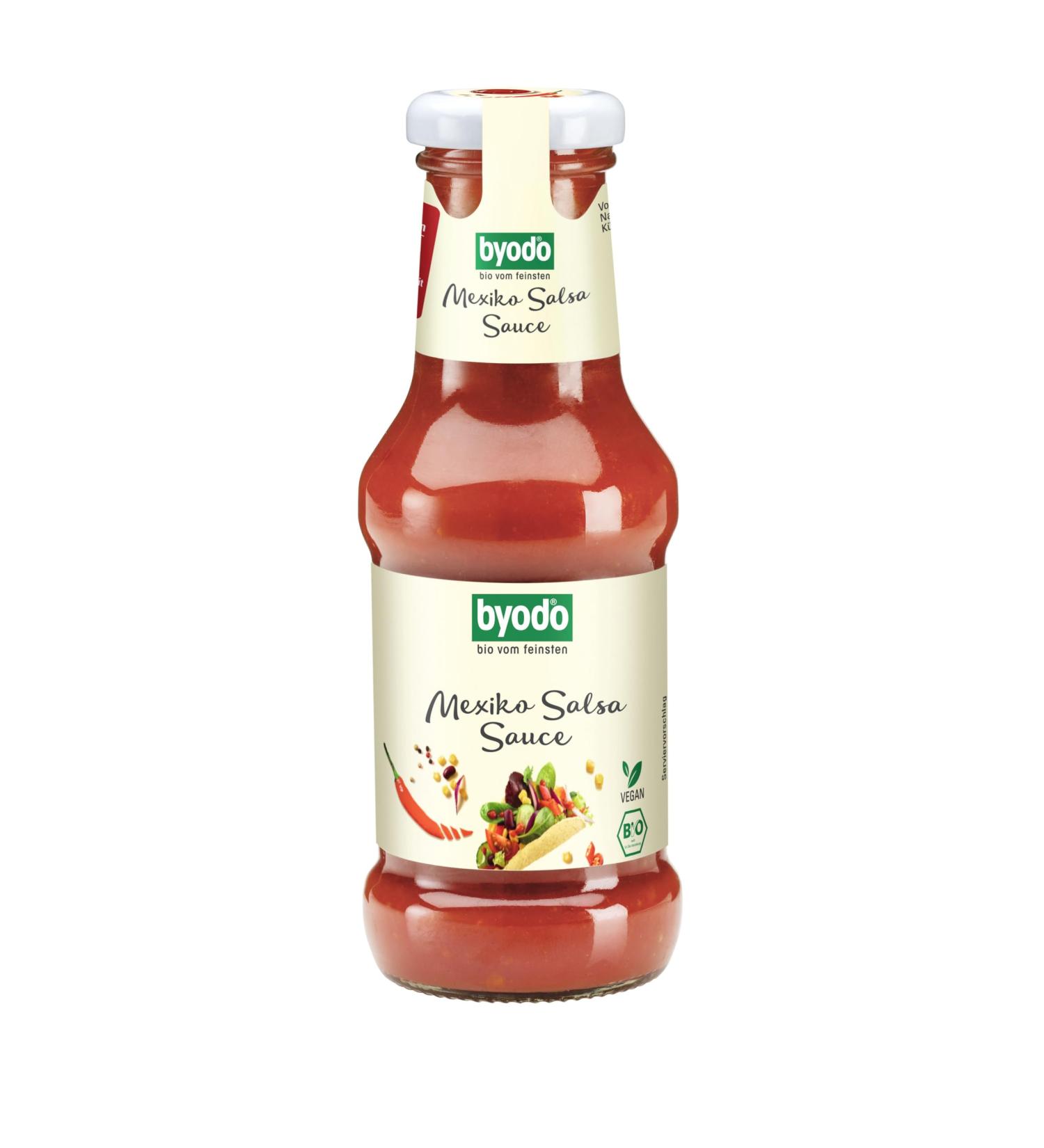  ByoDo Byodo Organic Mexican Spicy Salsa Sauce (6 x 250 ml) - Buy Online on GoSupps.com