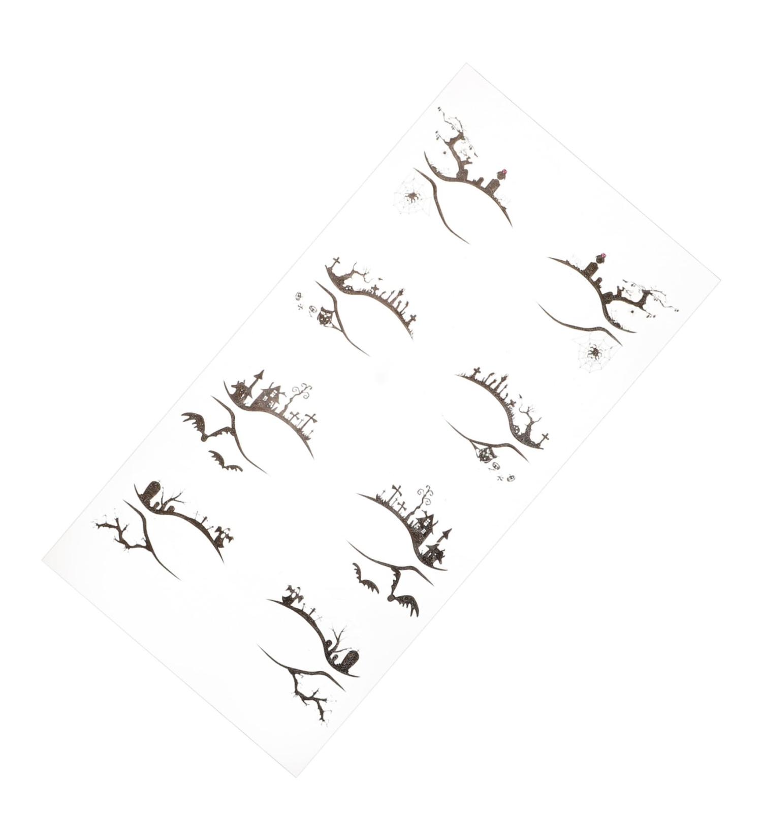 Mikinona 4 Pairs Halloween Eyeliner Stickers Decor Eyeshadow Temporary Eye Makeup Stickers Eye Makeup Tools - Buy Online on GoSupps.com