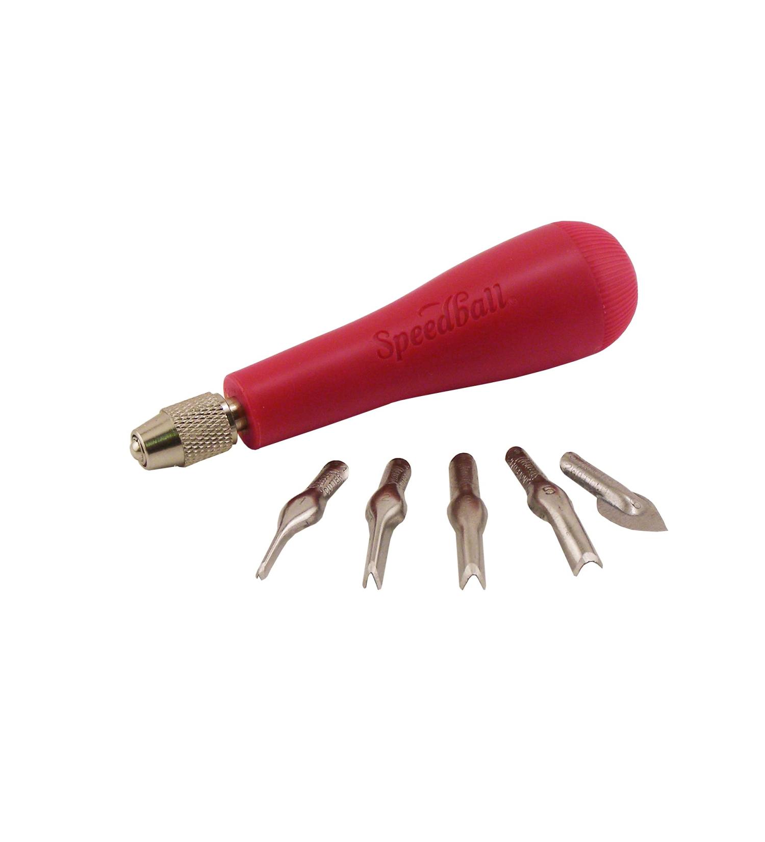 Speedball Linoleum Cutter Kit Assortment #1 - 5 Blades for Block Printing - Buy Online on GoSupps.com