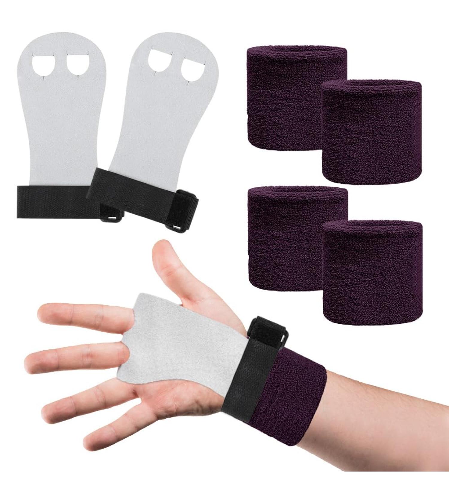 Buy Hioqfr 2 Pairs Stretching Ridges Gymnastics Handles & Wrist Bands | Best Fitness Grip Pads for Cross Training & Pull Up | International Shipping Available - Buy Online on GoSupps.com