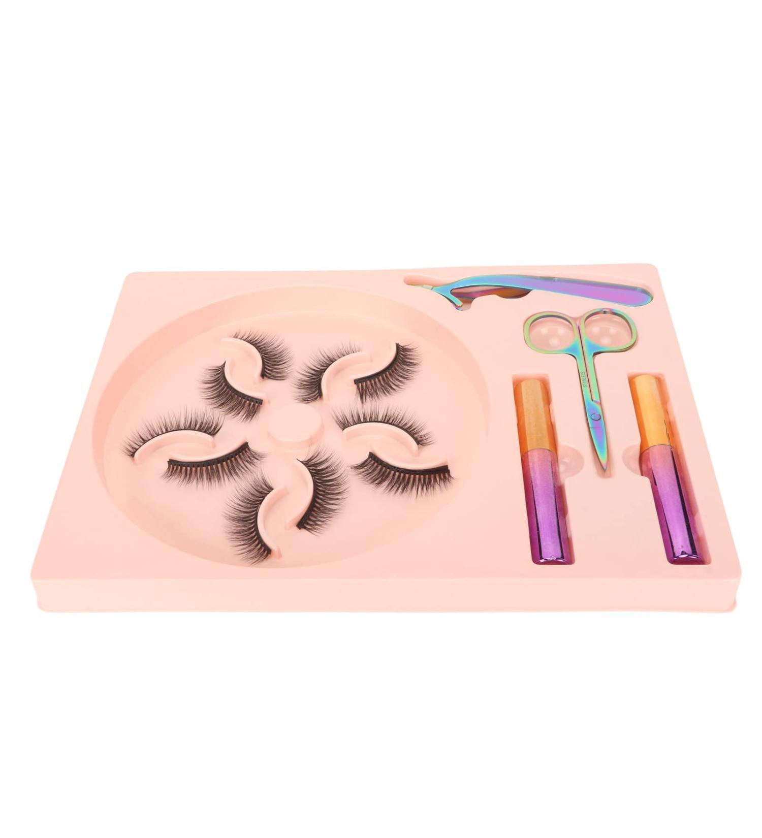 Buy 5 Pairs 3D Magnetic Lashes with Eyeliner Kit - Glue Free Waterproof & Reusable False Eyelashes for Stunning Eyes - Buy Online on GoSupps.com