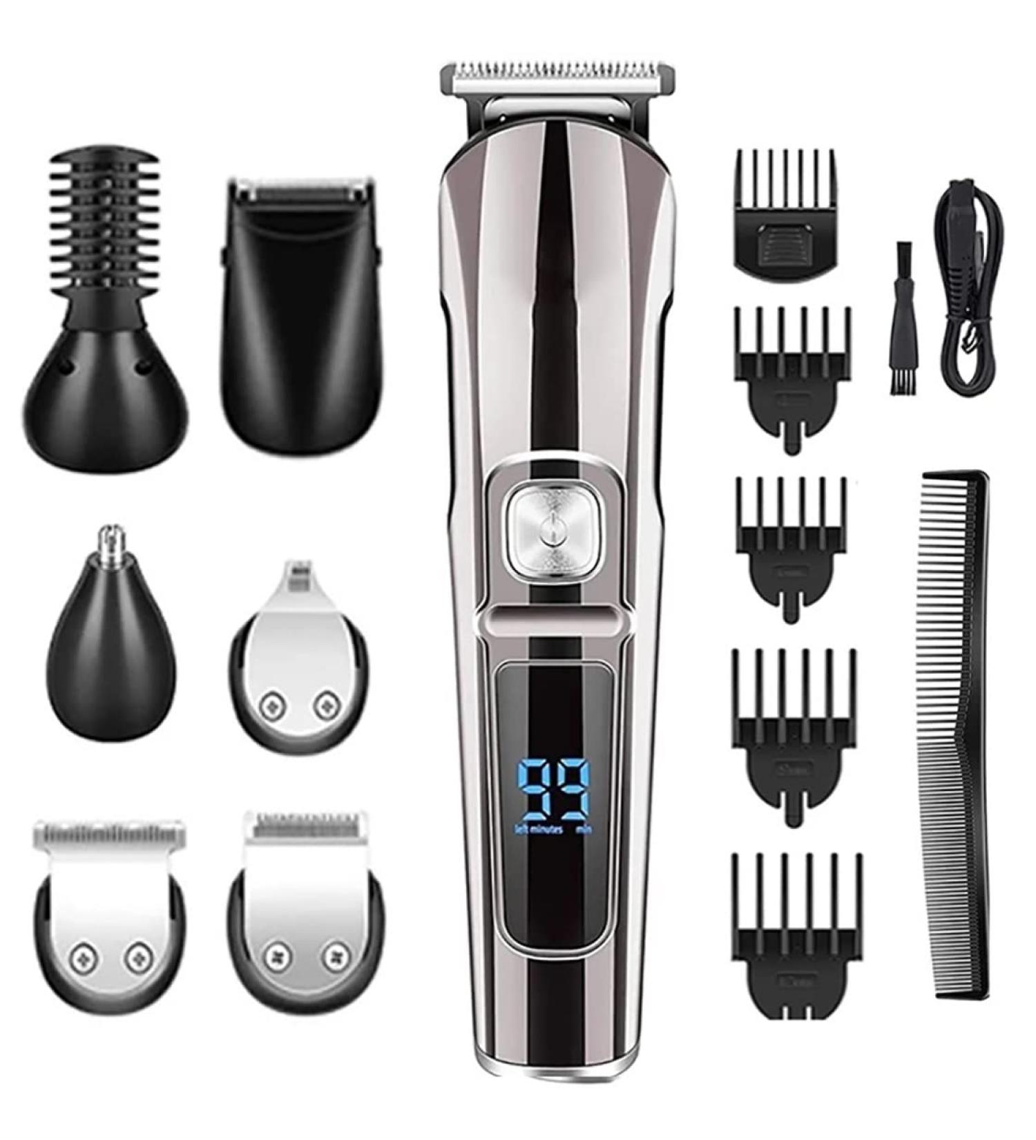 Professional 6-in-1 Hair Clippers & Beard Trimmer - Waterproof Electric Grooming Kit for Men | International Shipping - Buy Online on GoSupps.com