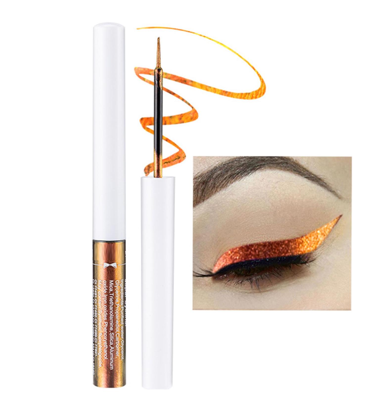 HERBENJOY Chameleon Eyeliner Metallic Liquid - Long-lasting Holographic Glitter Multichrome Eye Makeup | Smudge-proof & Quick Drying (#03) - Buy Online on GoSupps.com