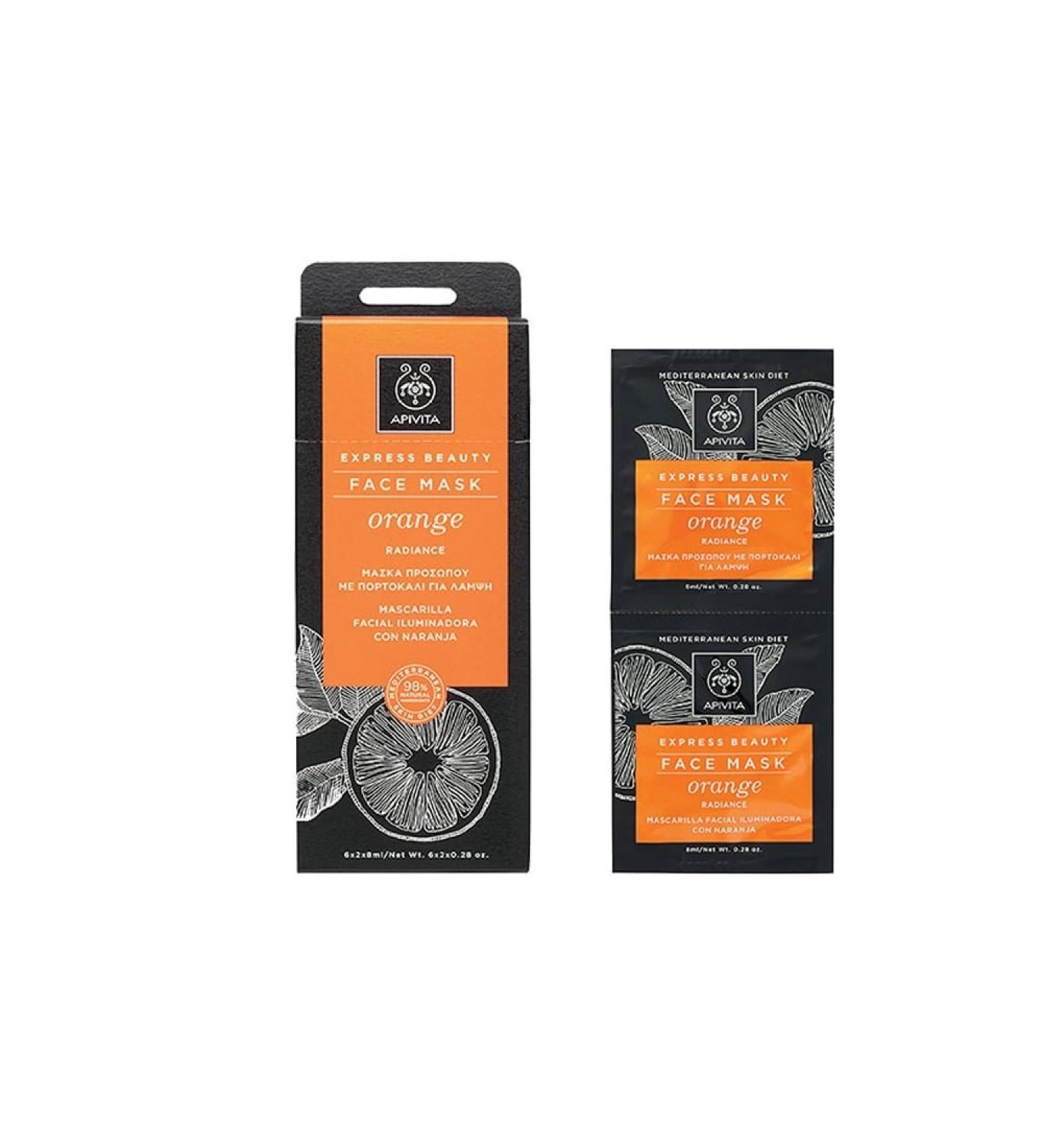 Apivita Face mask with orange radiance