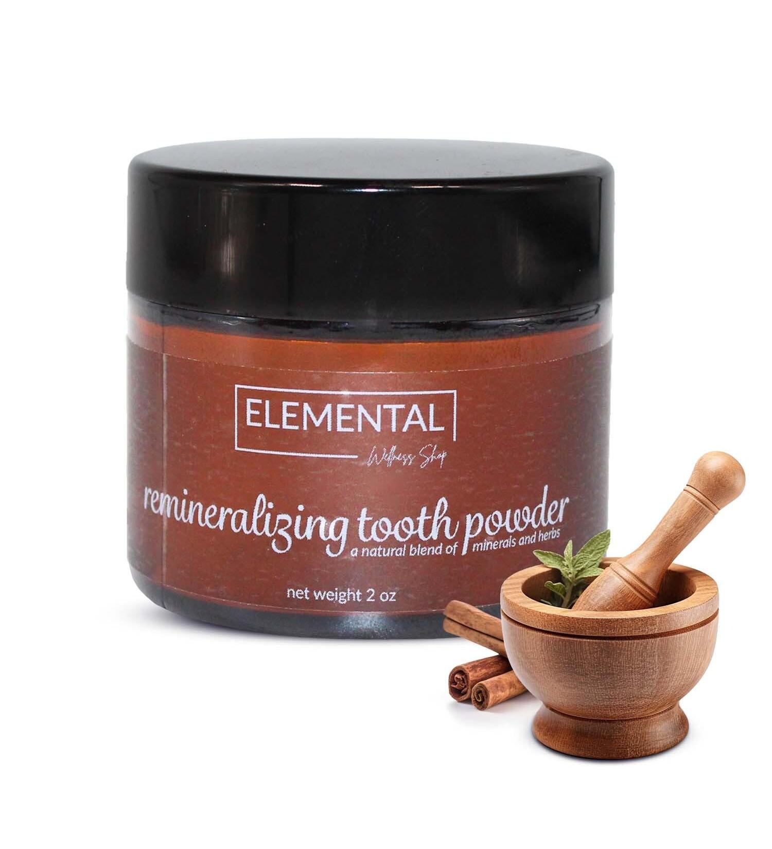 Remineralizing Tooth Powder for Healthy Teeth & Gums - All Natural No Synthetic Flavoring 2 oz - Buy Online on GoSupps.com