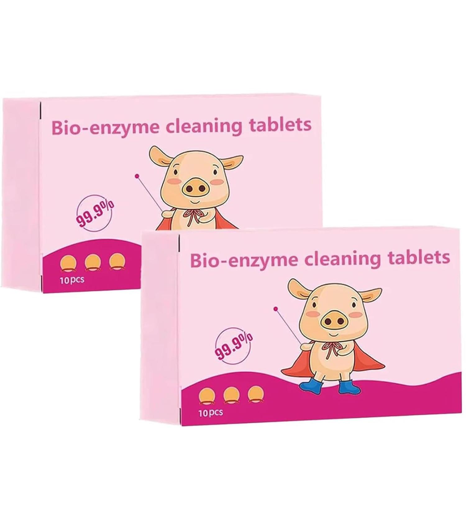 Multi-functional Bio-enzyme Cleaning Tablets Bio-Enzyme Explosive Salt Bio- Enzyme Concentrated Multi Purpose Cleaner Tablets for Clothes Curtains Shoes (2 pcs) - Buy Online on GoSupps.com