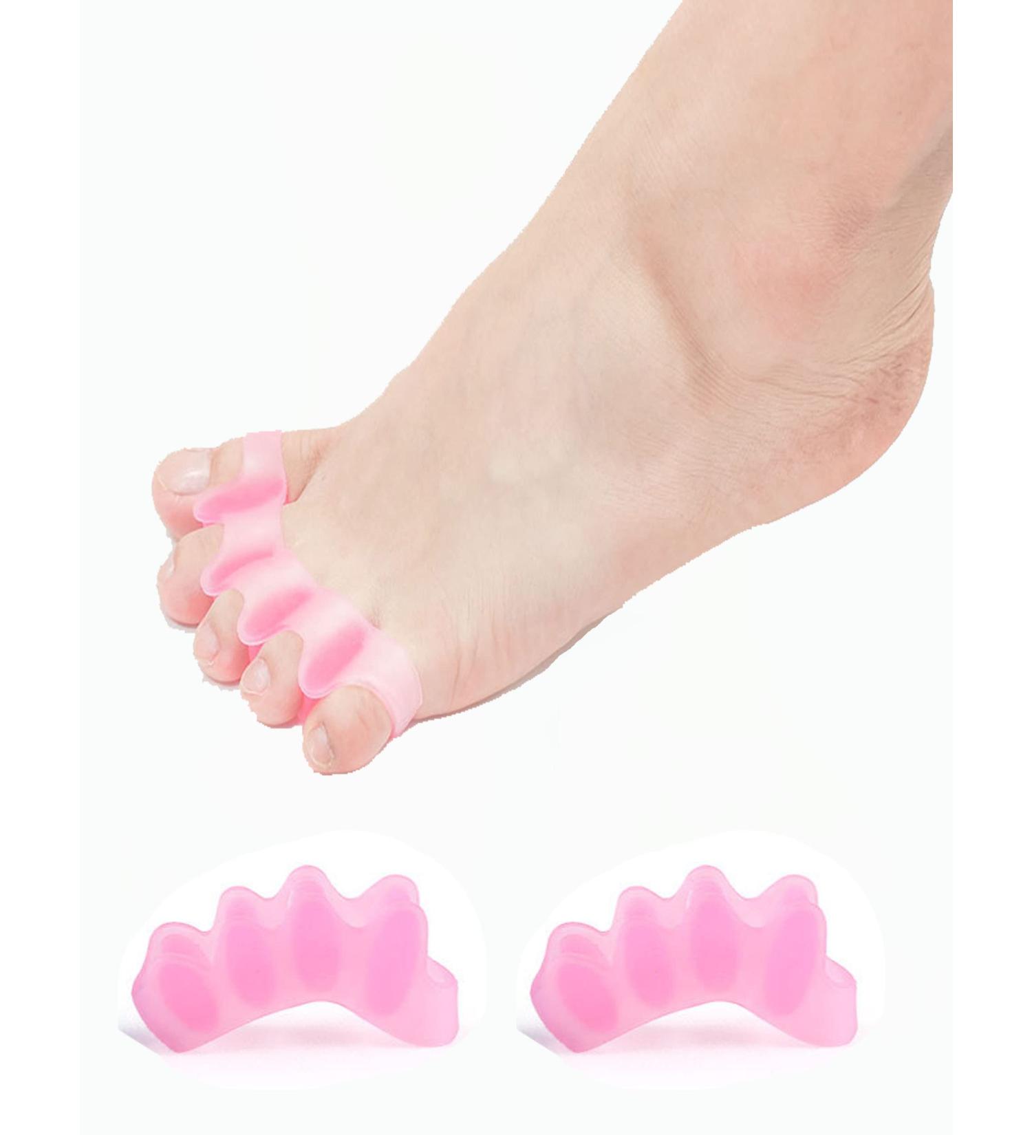 WenTigDY Toe Separators: Bunion Corrector for Women and Men - Toe Spacers, Straightener, Stretcher - Restore Toes to Original Shape - Pink - Buy Online on GoSupps.com