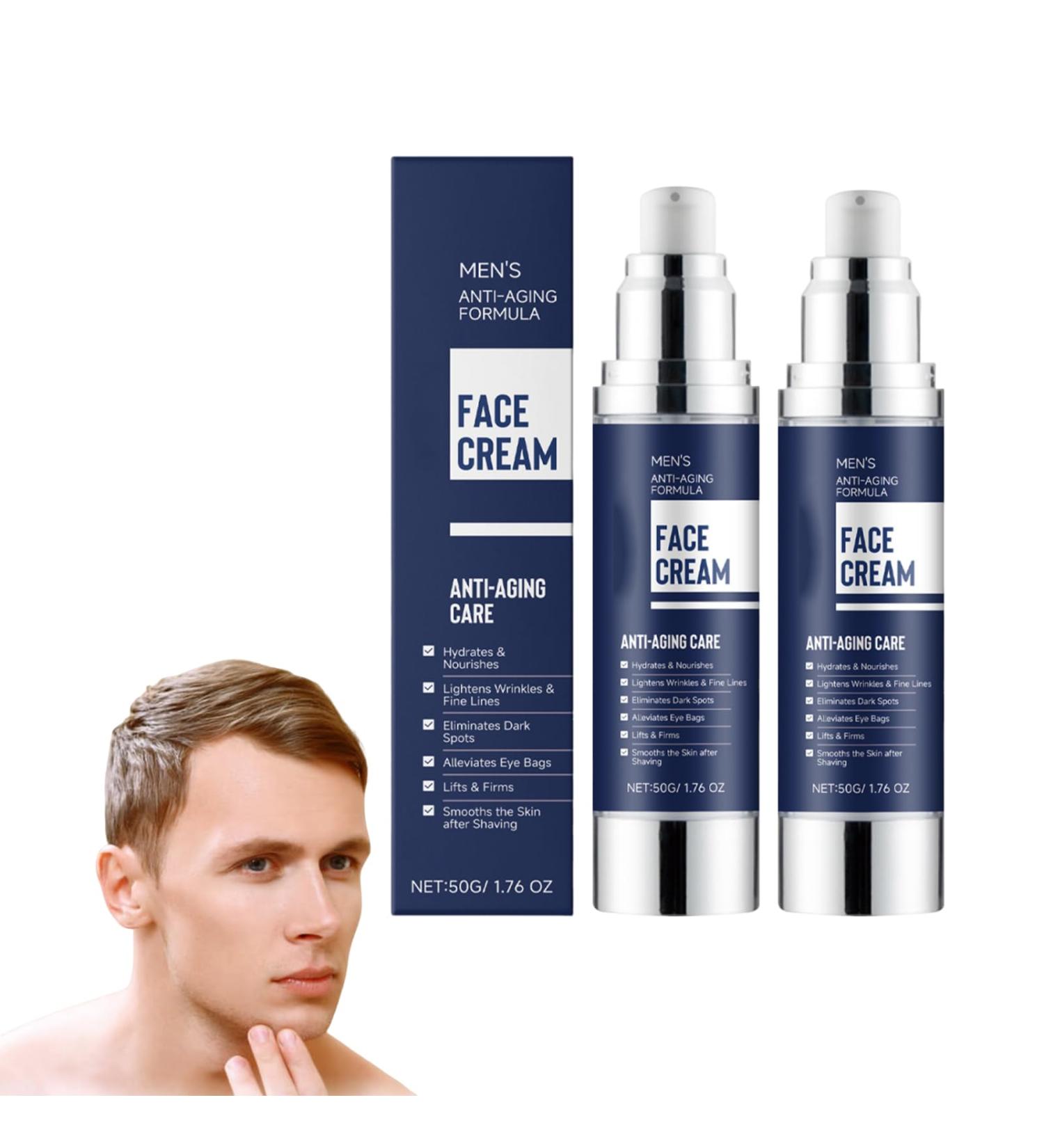 Hydratant visage 6 en 1 pour homme - Cr me anti- ge pour r duire les poches et les gonflements sous les yeux Lotion visage raffermissante et hydratante pour les taches brunes 50 g (2 bouteilles) - Buy Online on GoSupps.com