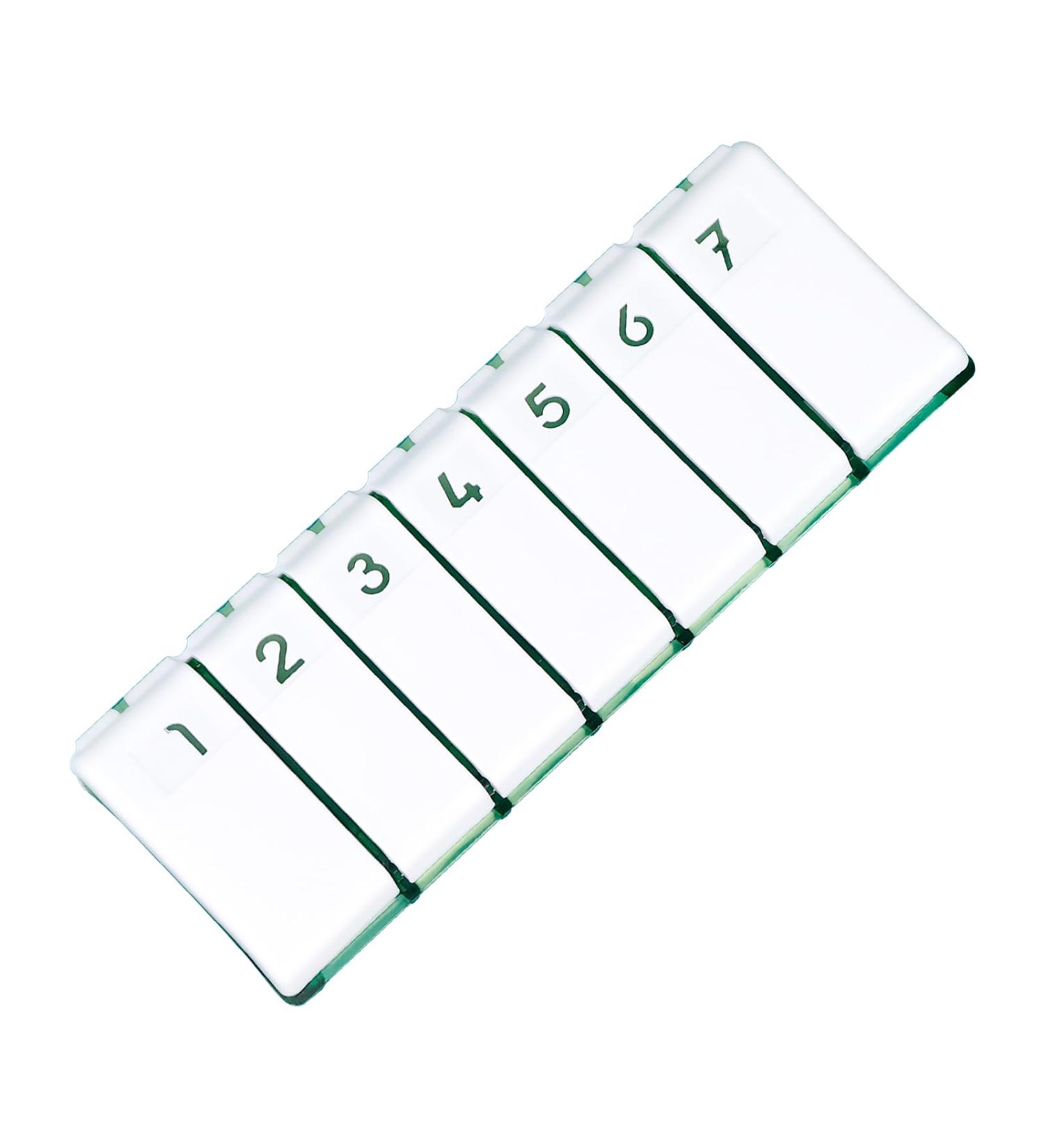 Shop Weekly Pill Organizer | 7-Day Travel Pill Box for Vitamins Supplements & Medicines - Push-to-Open Design - Buy Online on GoSupps.com