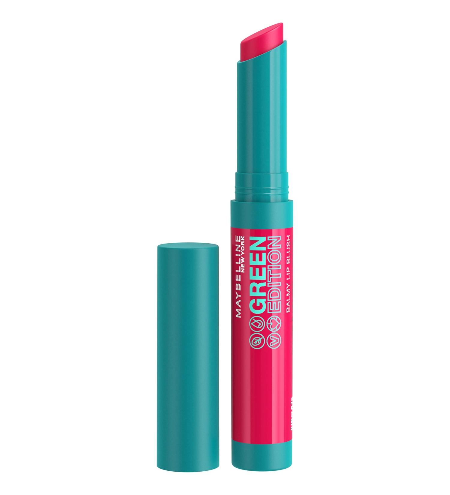 Maybelline Green Edition Balmy Lip Blush - Spring Fuschia Pink with Mango Oil (1 Count) - Buy Online on GoSupps.com