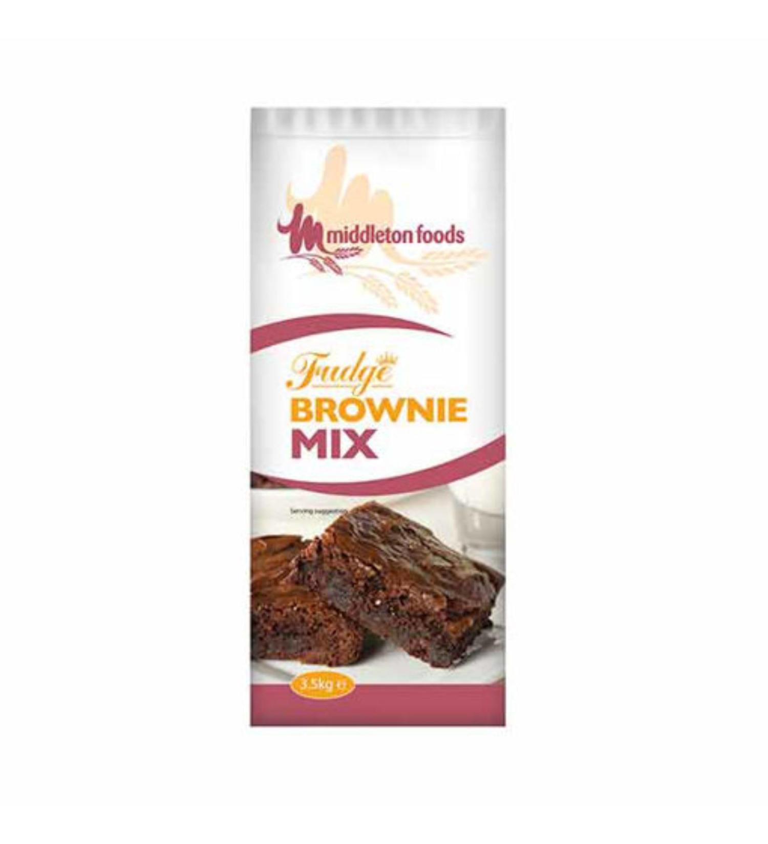 Fudge Brownie Mix 3.5kg. Brownie mix. Rich fudge chocolate brownie mix add water. Produces chewy fudge brownies suitable for adding chocolate chips or nuts - Buy Online on GoSupps.com