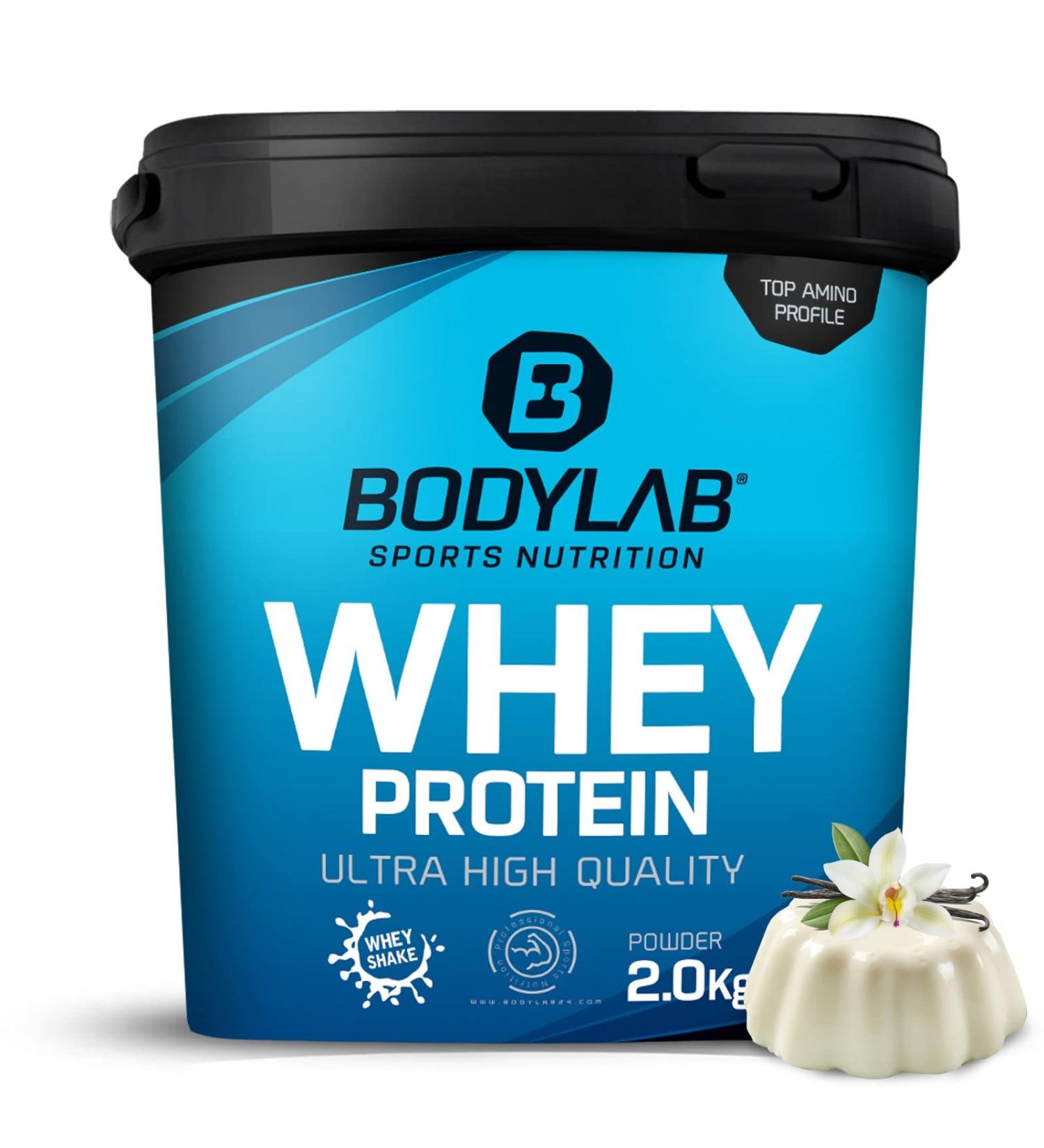Bodylab24 Whey Protein Powder - Vanilla Pudding 2kg | High-Quality Protein Supplement for Muscle Growth & Recovery - Buy Online on GoSupps.com