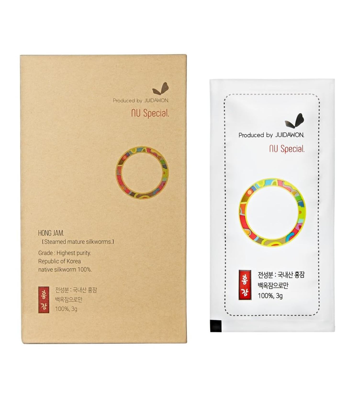 JUIDAWON NU Special 3.7 oz (0.1oz x 35 Packets) 100% Korean Native Silkworm Natural Amino Acid Blend Gentle Support Made in Korea - Buy Online on GoSupps.com