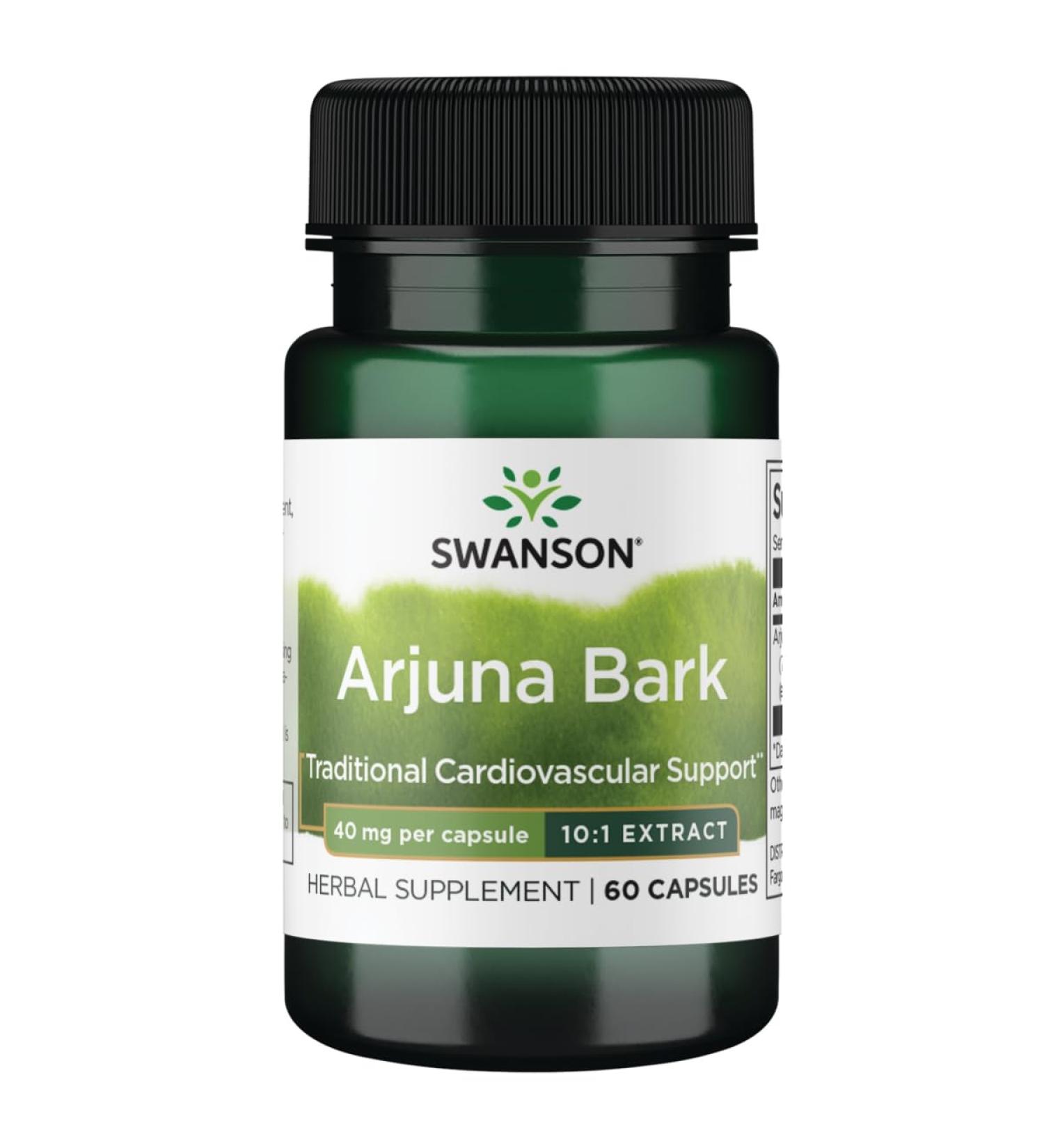 Swanson Full Spectrum Arjuna Bark (10:1) 40 Milligrams 60 Capsules