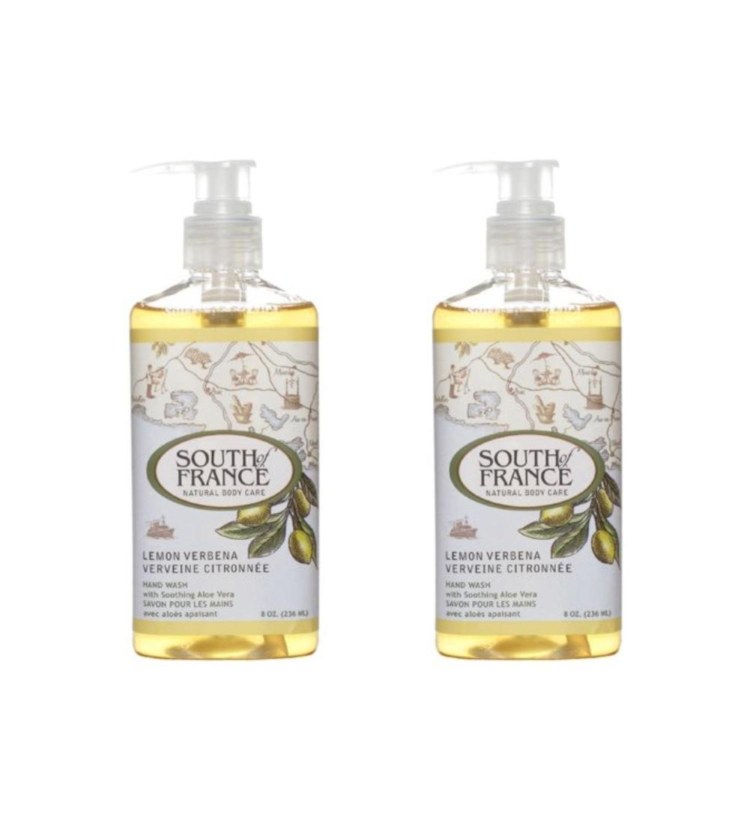 South Of France Liquid Soap Lemon Verbena 8 Fluid Ounce (Pack of 2)