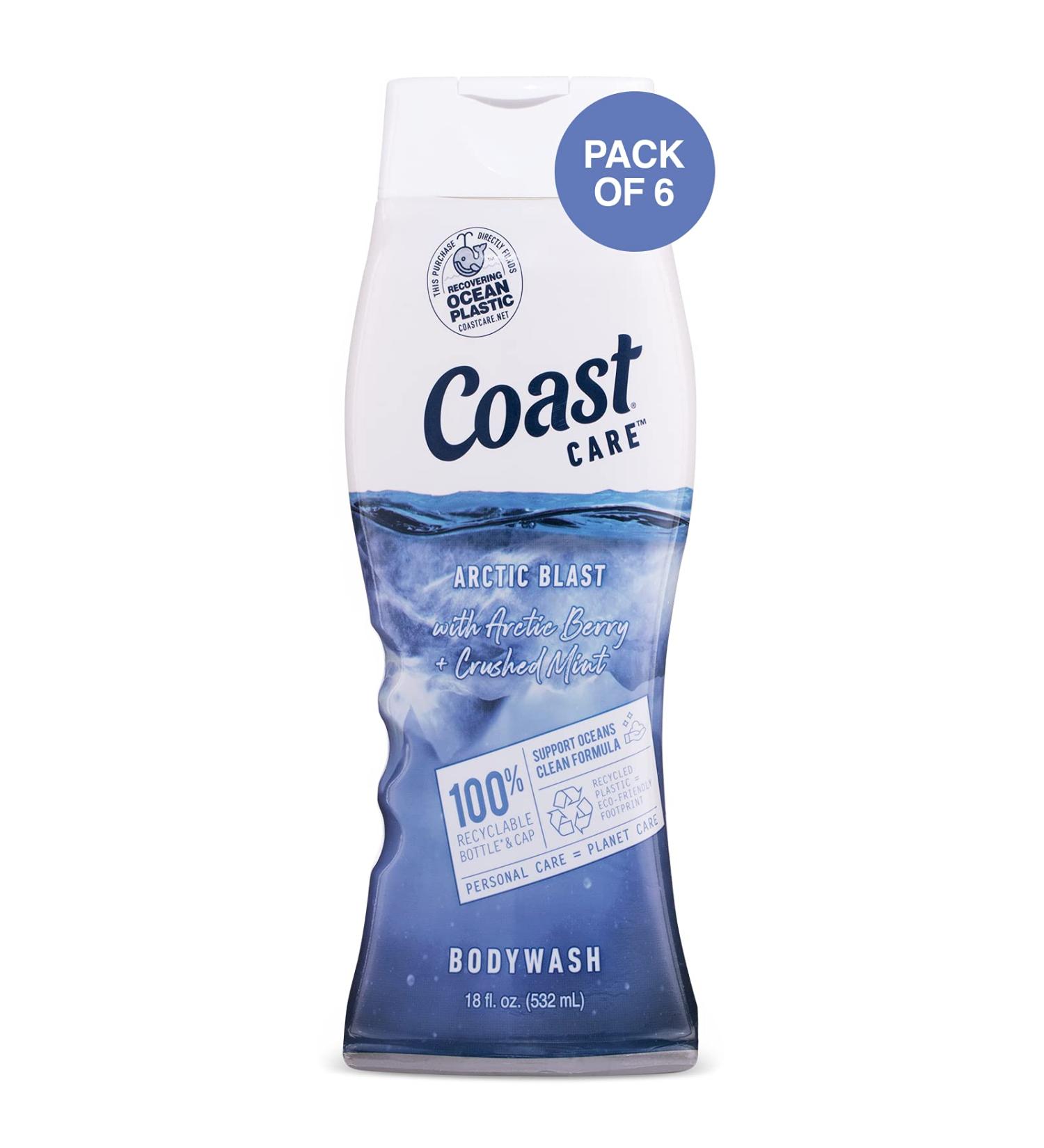 Coast CARE Arctic Blast Body Wash - 18oz (Pack of 6) | Arctic Berry & Crushed Mint - Buy Online on GoSupps.com