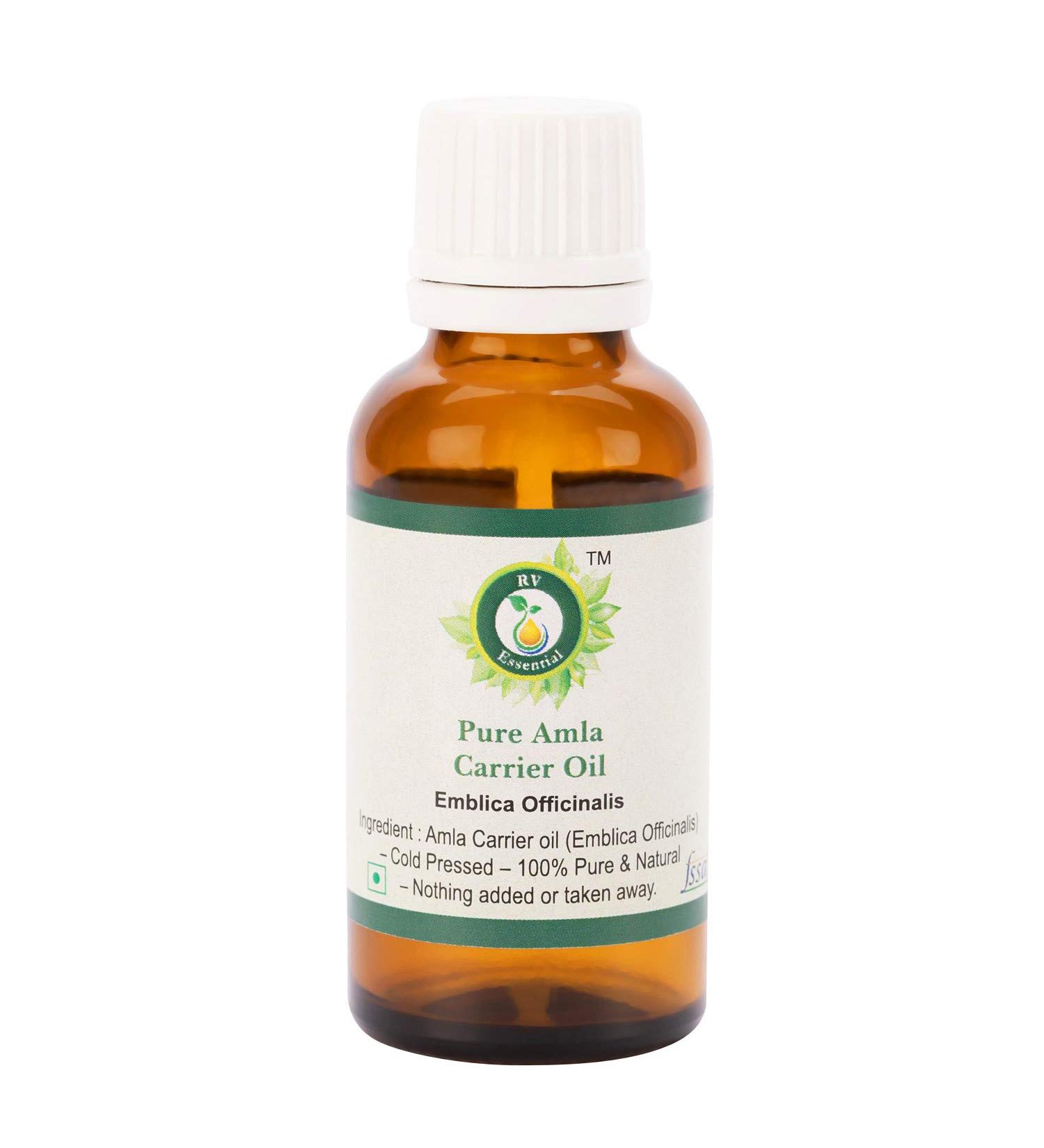 Amla Oil Emblica Officinalis 100 Pure Natural Cold printed For Hair Growth Amla Hair Oil Rare Herbs Series Amla Oil 50ml 169oz By R V Essential 50ml 169oz