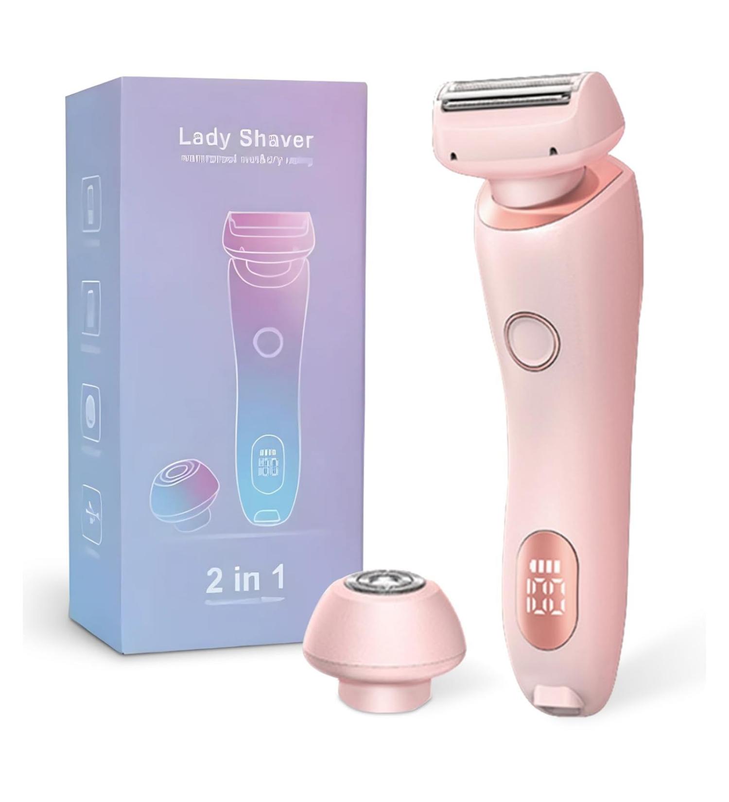 Duskofficial Razor The Glide Pro 3.0 Dusk Official Shaver 2 in 1 Portable Ladies Shaver Dusk Official Waterproof Electric Razor Wet Dry Women Shaver for Legs and Underarms (Pink) - Buy Online on GoSupps.com