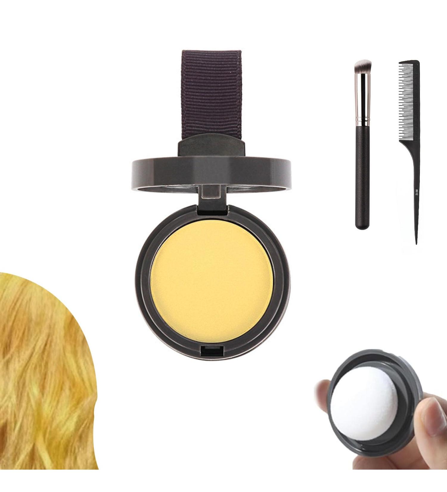 Nivaro Polvo Capilar Para Hombre Nivaro Hair Cover up Densificador Instant neo Hairline Root Touch up Waterproof Hair Cover up Powder Flawless Roots Easy to Use Unisex (Yellow 1) Yellow 1 - Buy Online on GoSupps.com